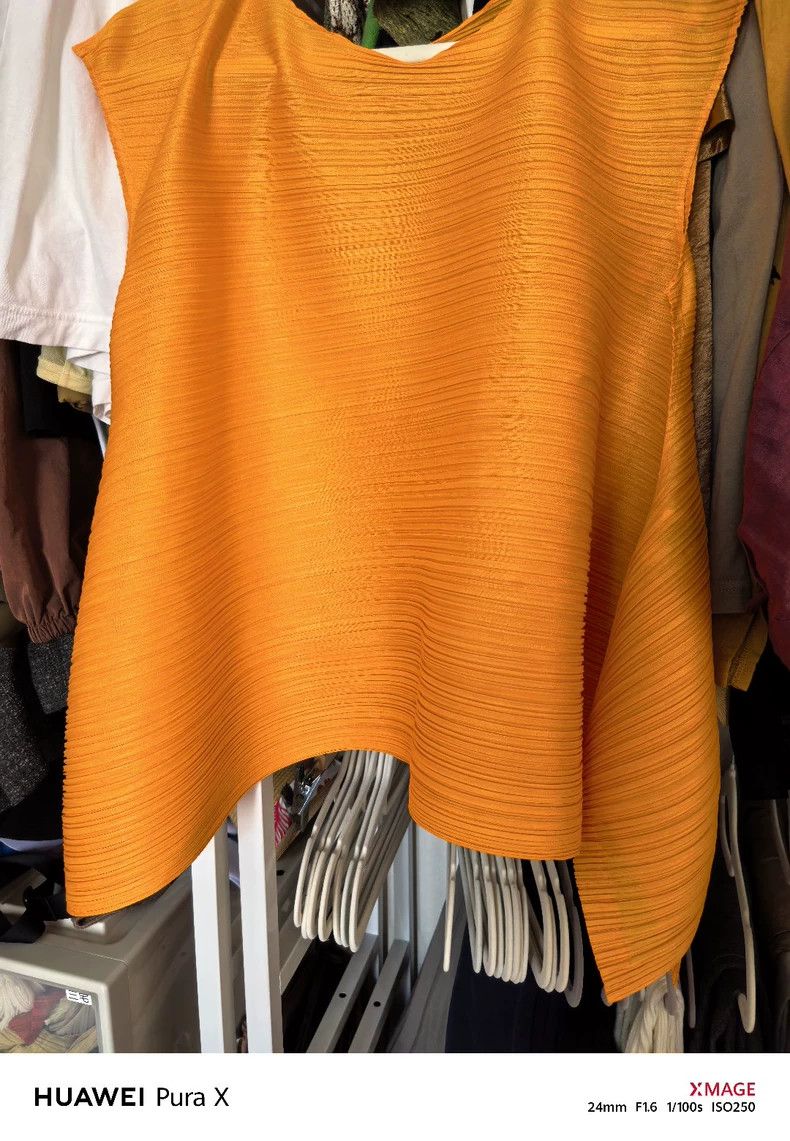 Issey Miyake Issey Miyake PP Orange Sleeveless Top - dmc Size US M / EU 48-50 / 2 - 1 Thumbnail