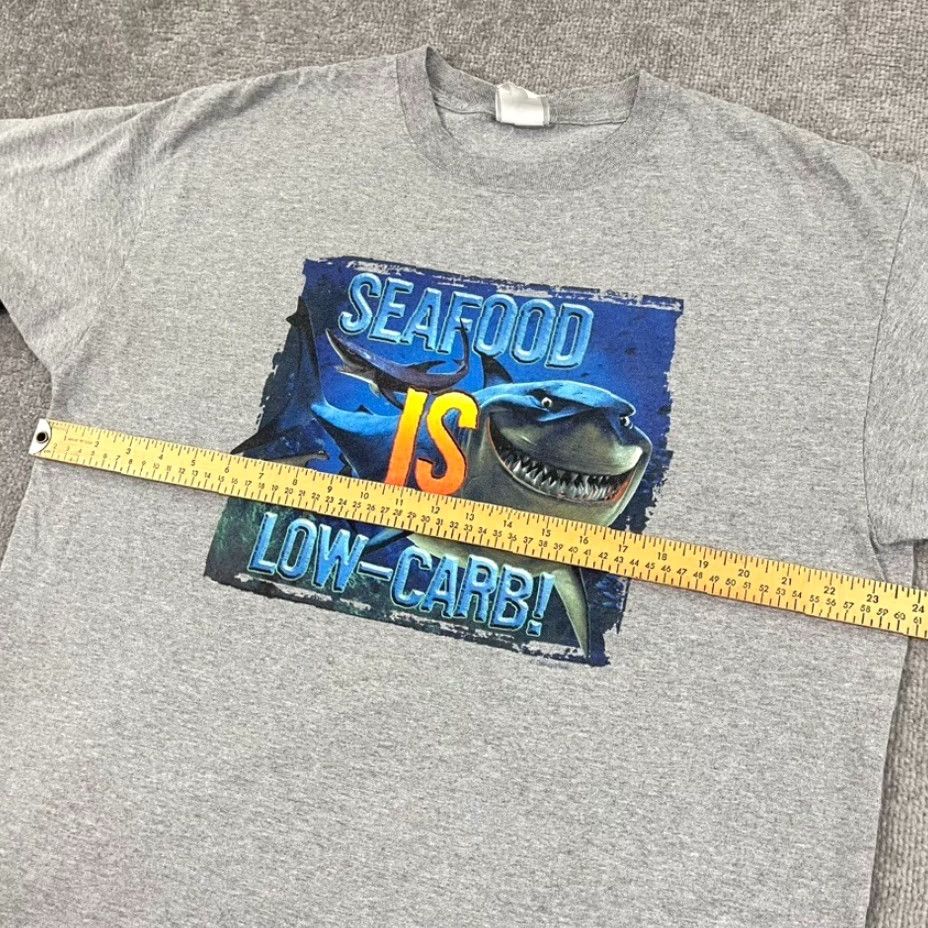 Disney VTG Disney Finding Nemo Shirt Mens XL Bruce Shark Seaford Low Carb Graphic 90s Size US XL / EU 56 / 4 - 5 Thumbnail