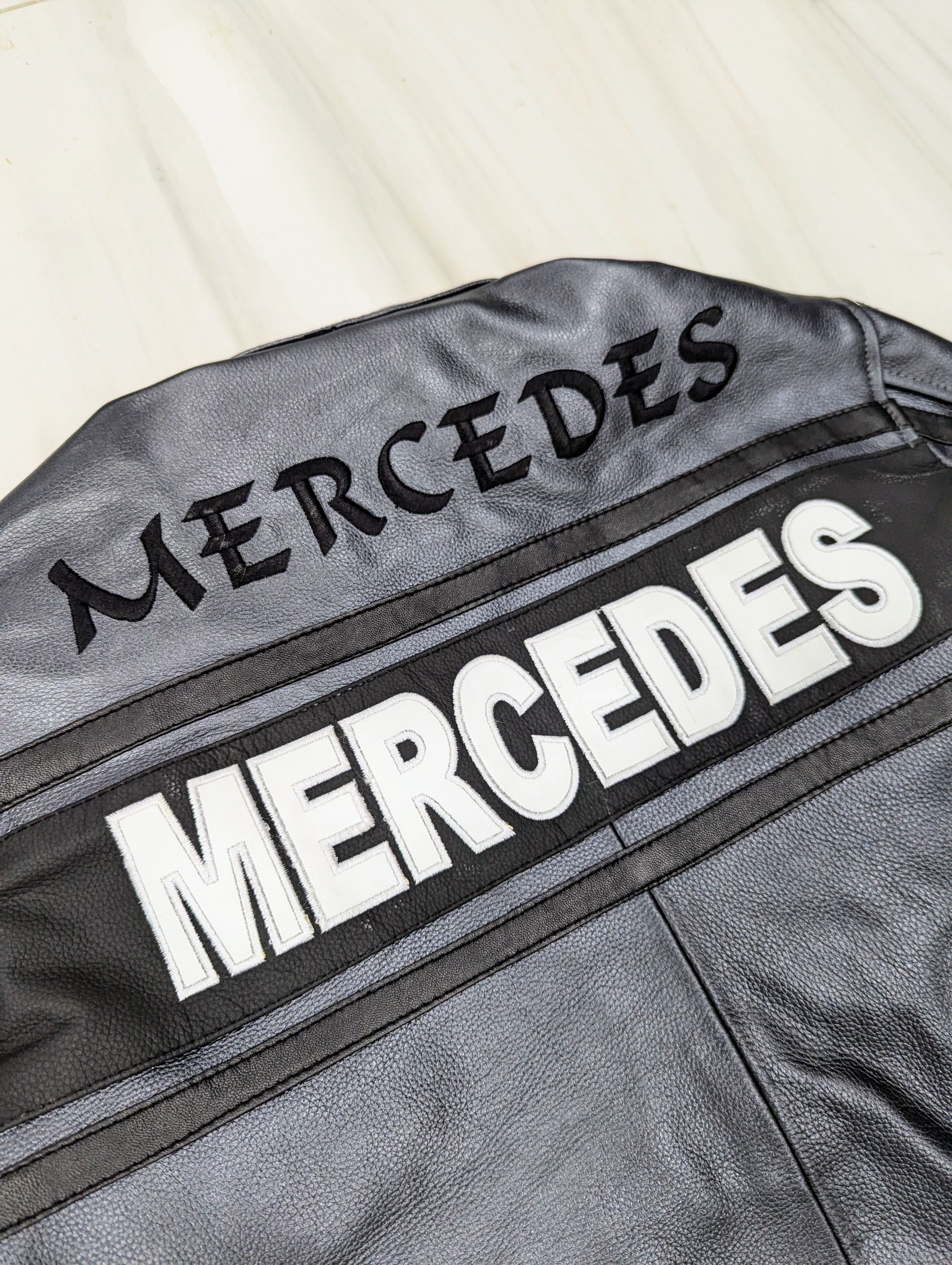 Formula 1 💥 Mercedes Benz 💥 Racing Leather Jacket Streetwear Cowhide Size US S / EU 44-46 / 1 - 15 Thumbnail