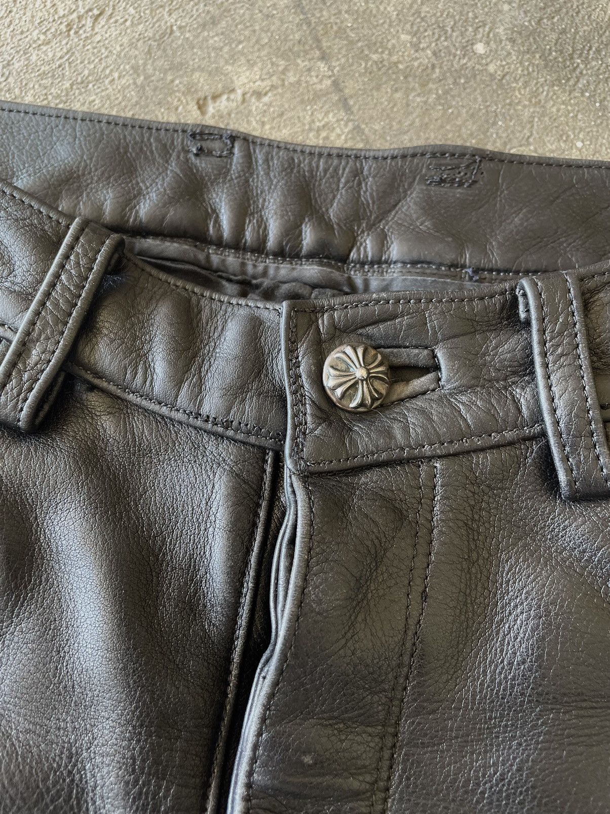 Chrome Hearts Chrome Hearts 1/1 23 Cross Patch Leather Pants Size US 32 / EU 48 - 8 Thumbnail