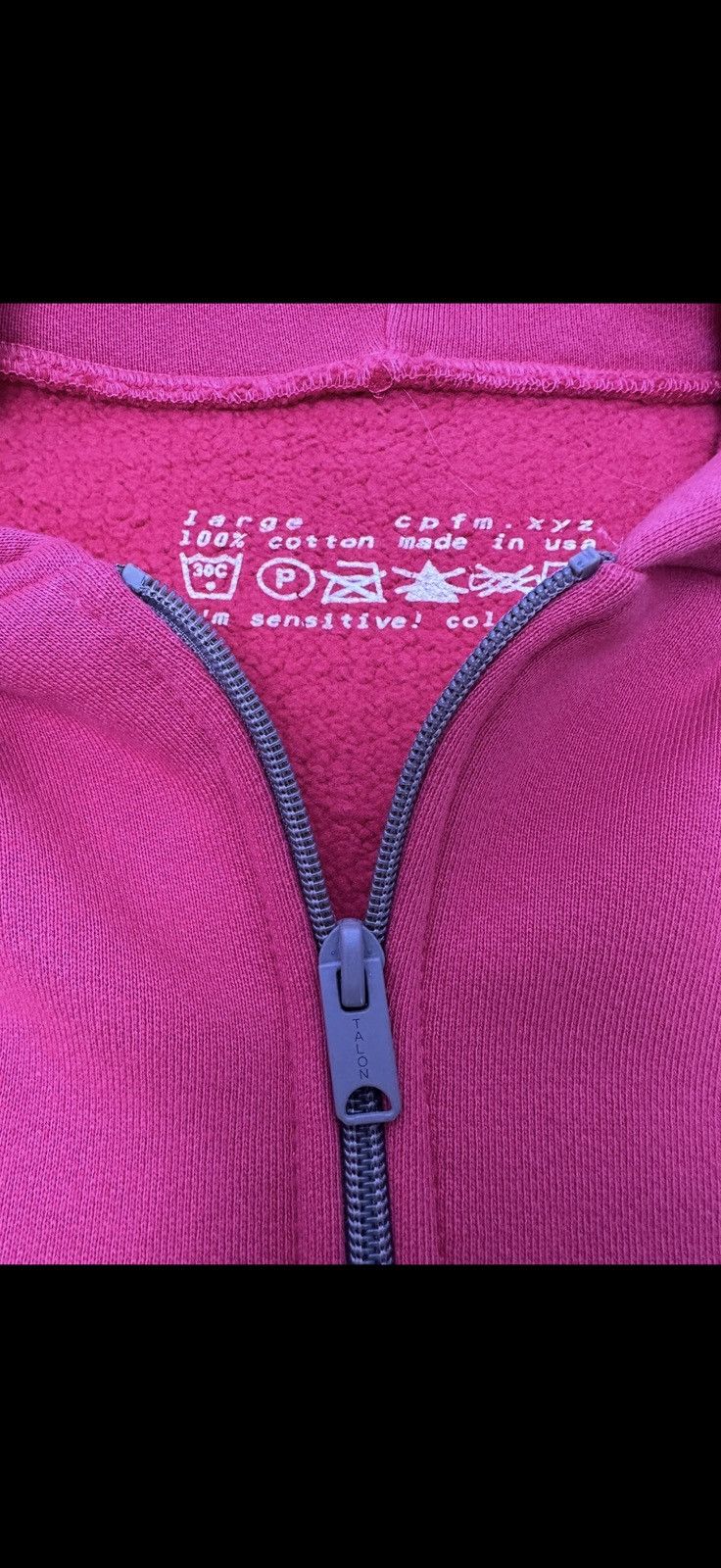 CPFM Earth First Red Zip Hooded Sweatshirt