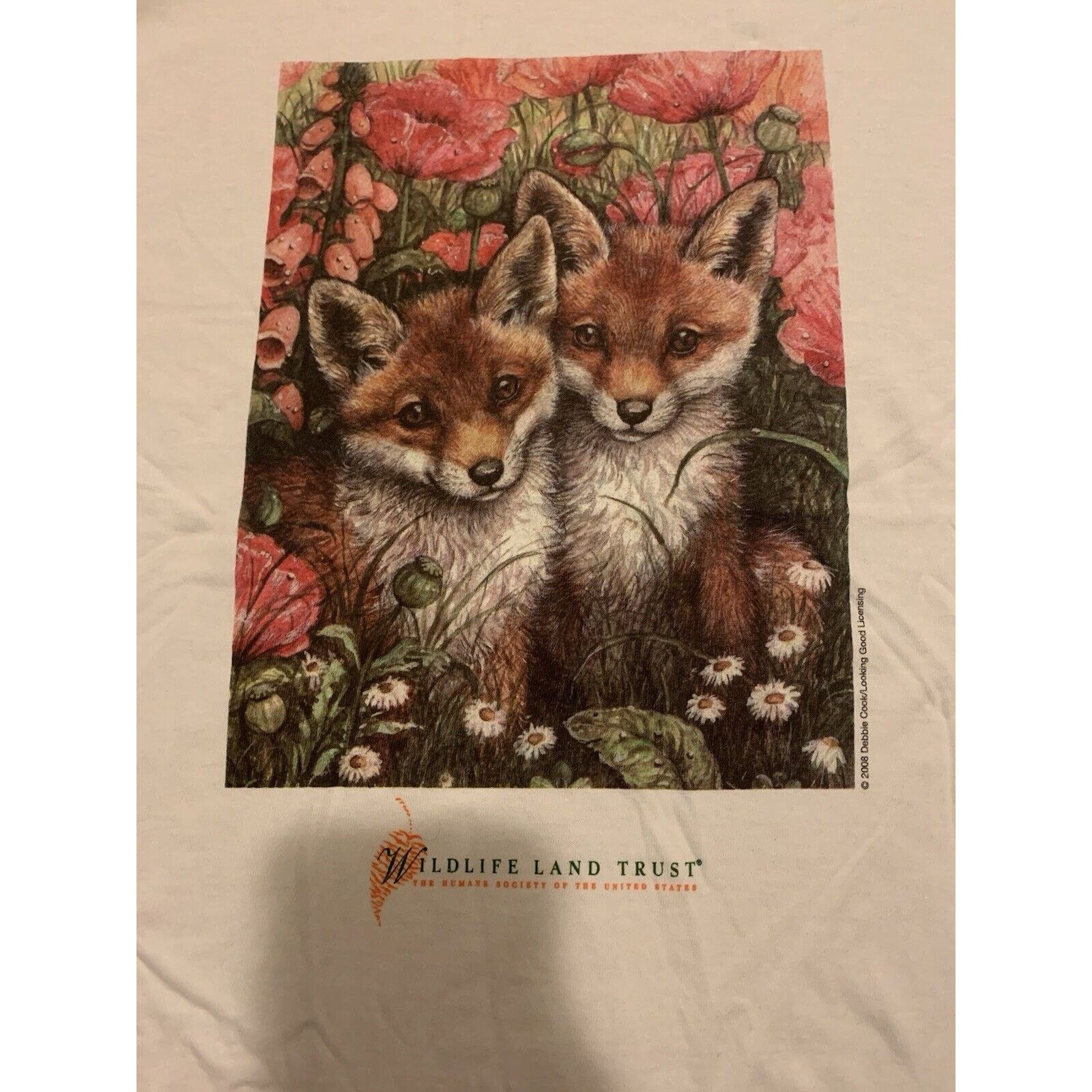 Gildan Vintage 00s Wildlife Land Trust Shirt L Humane Society Fox Size US L / EU 52-54 / 3 - 2 Thumbnail