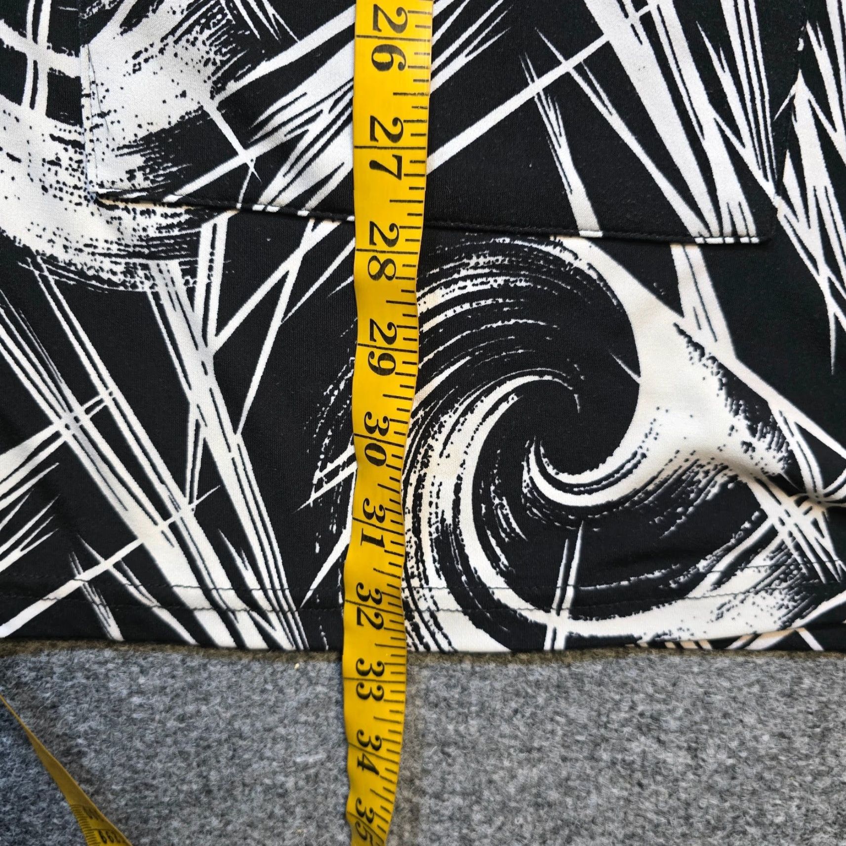 Vintage VINTAGE Ulla Popken Top Womens 32 Black Artsy Abstract 3/4 Sleeve Casual Shirt Womens Plus 32 Black Art Theme Stretch Size XXS / US 00 / IT 34 - 6 Thumbnail