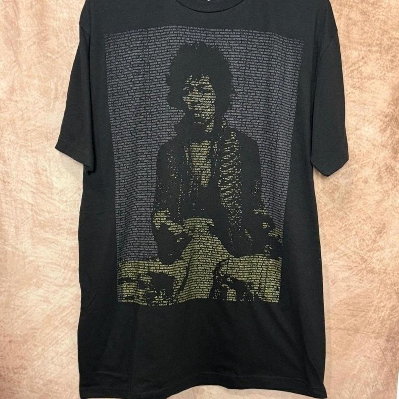 Jimi Hendrix Rock & Roll Icons Jimi Hendrix Text Portrait Tee L NWOT Size US L / EU 52-54 / 3 - 2 Thumbnail