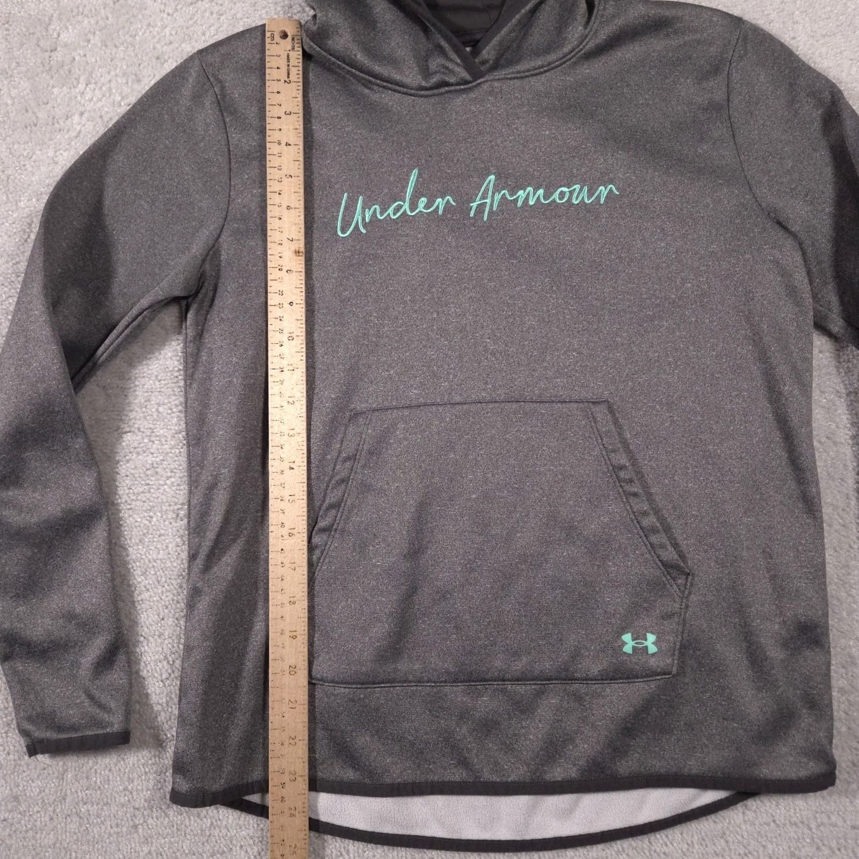 Under Armour Under Armour Hoodie Womens Small Gray Loose Fit Pullover Script Logo Pocket Hoodie Women Small Gray Loose Fit Script Logo Pocket Size S / US 4 / IT 40 - 6 Thumbnail
