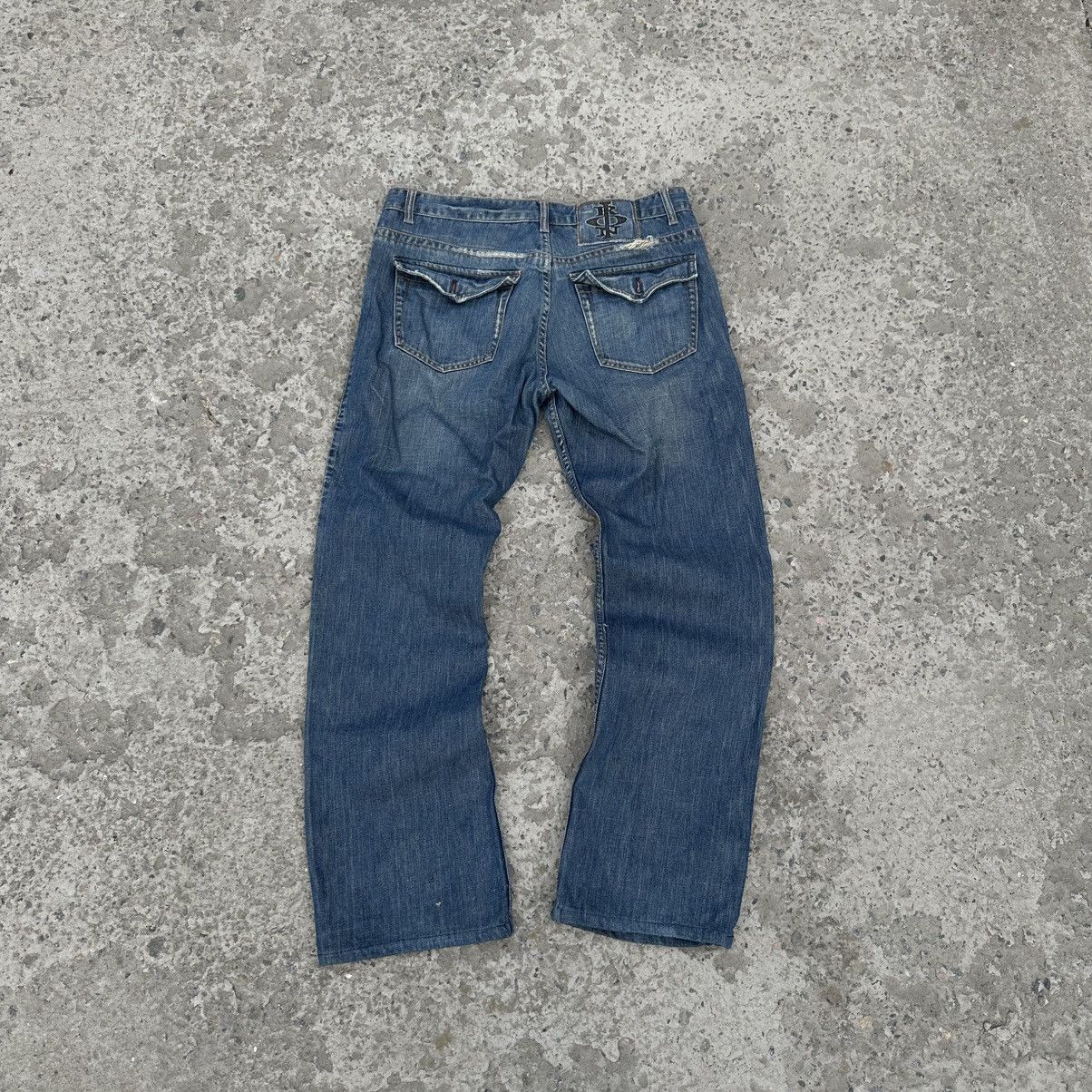 Japanese Brand VTG Japanese Style Denim Jeans W36xL34 Pants Crazy Fit C1 Size US 36 / EU 52 - 1 Thumbnail