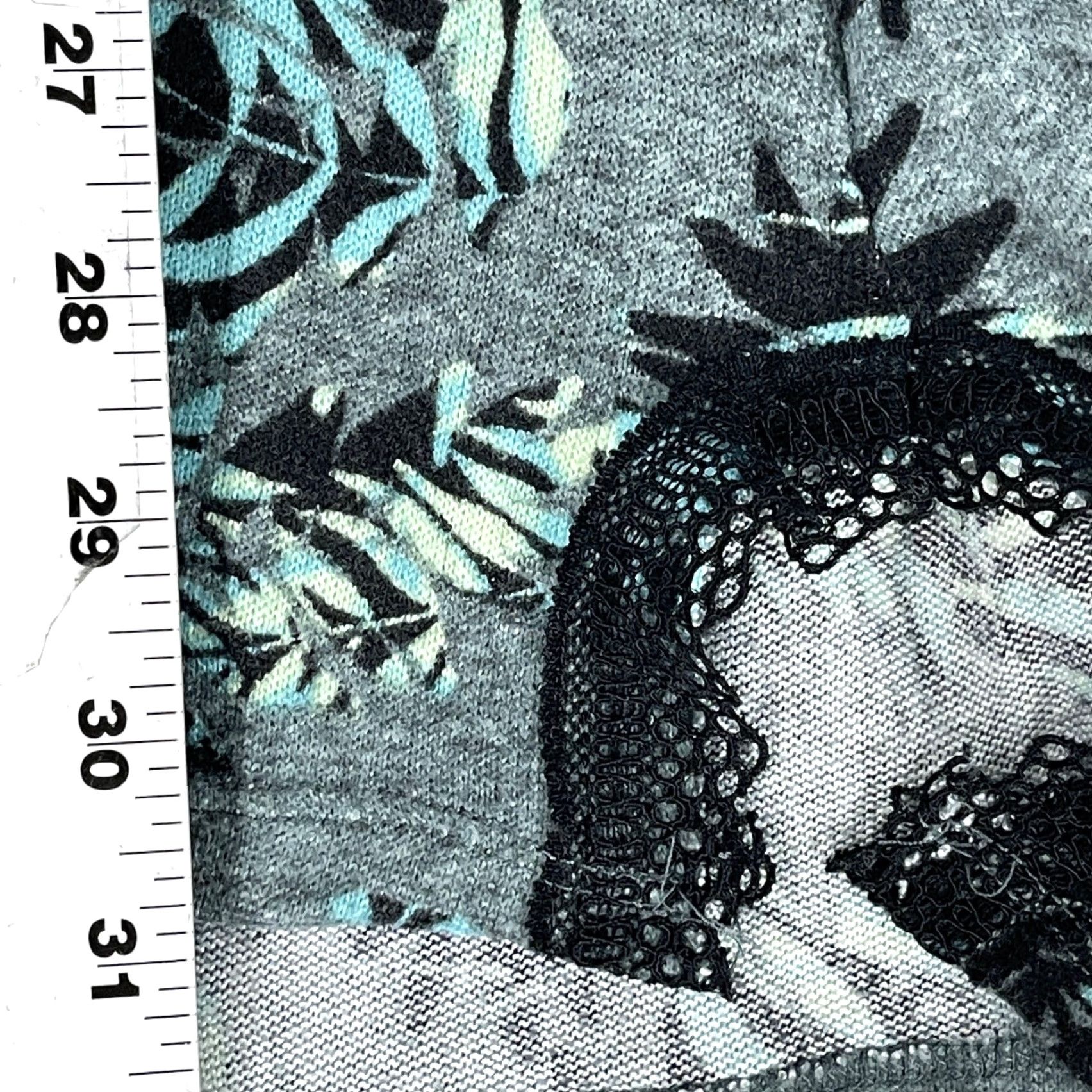 Nicole Miller Nicole Miller New York Shirt Women Size Large Gray Leaf All Over Print Garden Shirt Size L / US 10 / IT 46 - 3 Thumbnail