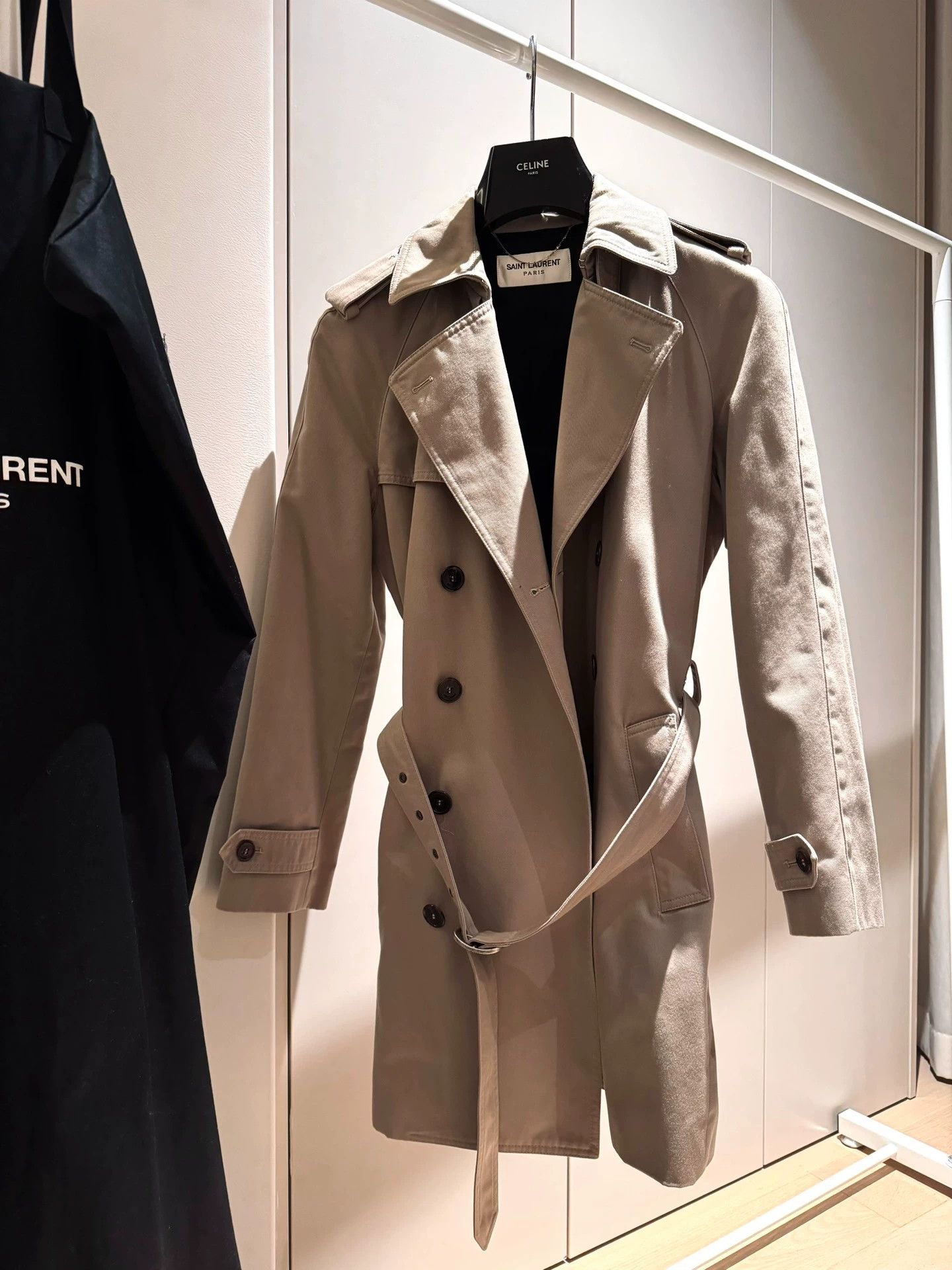 Saint Laurent Paris Saint Laurent 18AW Women's Trench Coat Orange 36 Size XS / US 0-2 / IT 36-38 - 1 Thumbnail