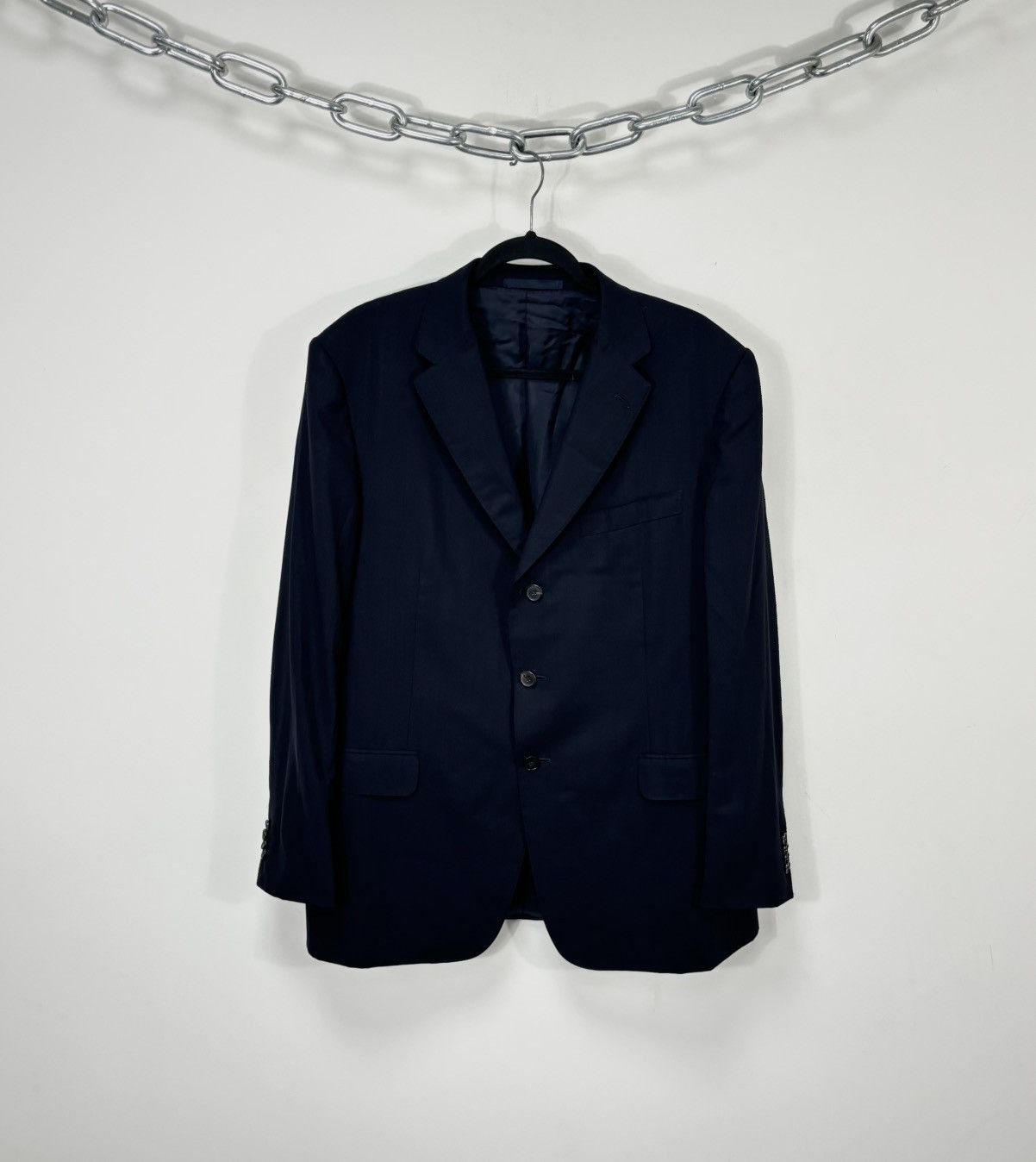 Ermenegildo Zegna Ermenegildo Zegna High Performance Men’s Navy Wool Silk Suit Size 44R - 2 Thumbnail