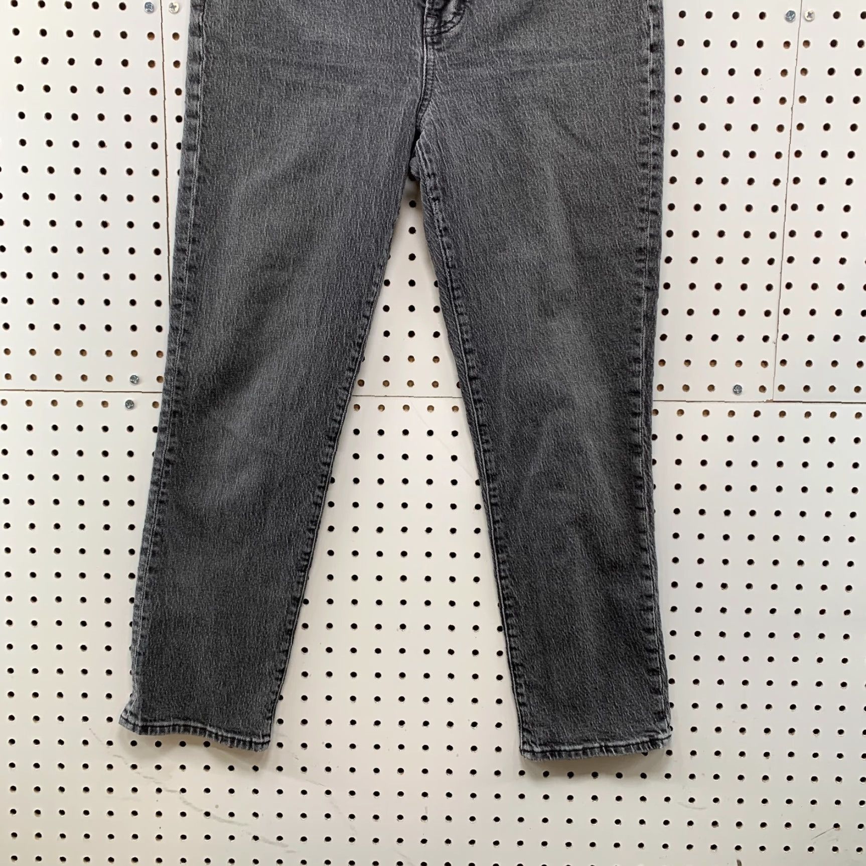 VINTAGE Madewell Perfect Vintage Denim Jeans Womens Size 29 Faded Black High Rise Straight Fit 30x26.5 Jeans