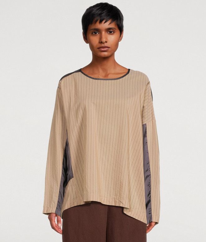 Dries Van Noten DRIES VAN NOTEN Caias Mixed-Print Blouse OS Size M Size M / US 6-8 / IT 42-44 - 1 Thumbnail