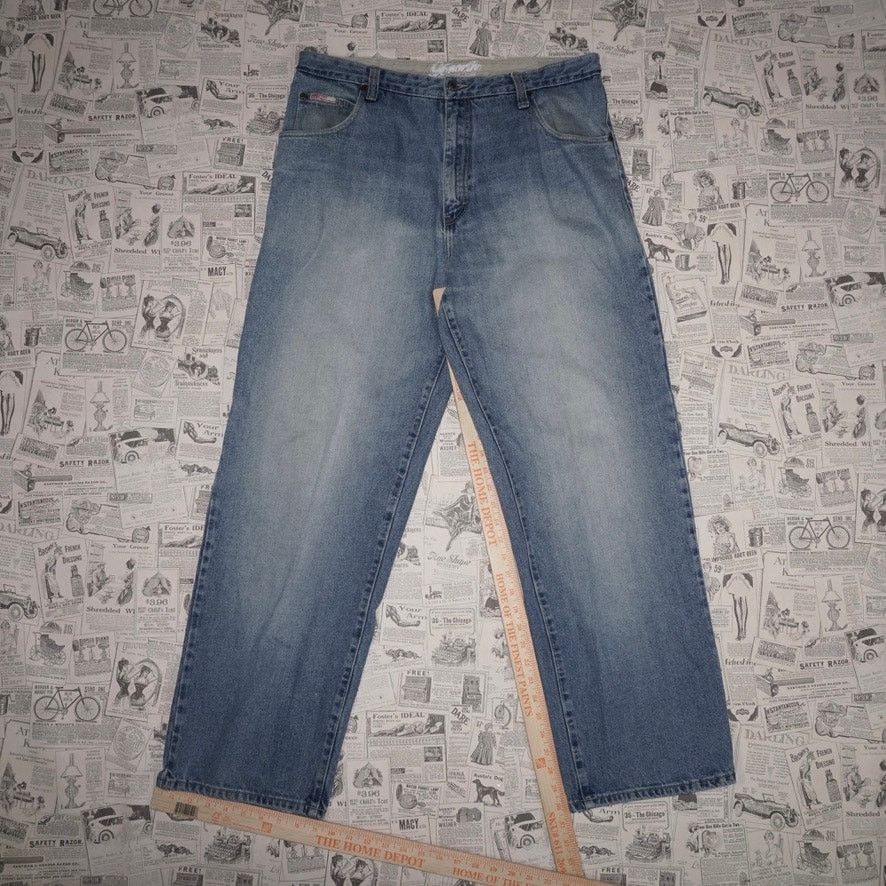 66 North 38 -Vintage Y2K 96 North faded baggy 2000s skate denim pants Size US 38 / EU 54 - 5 Thumbnail