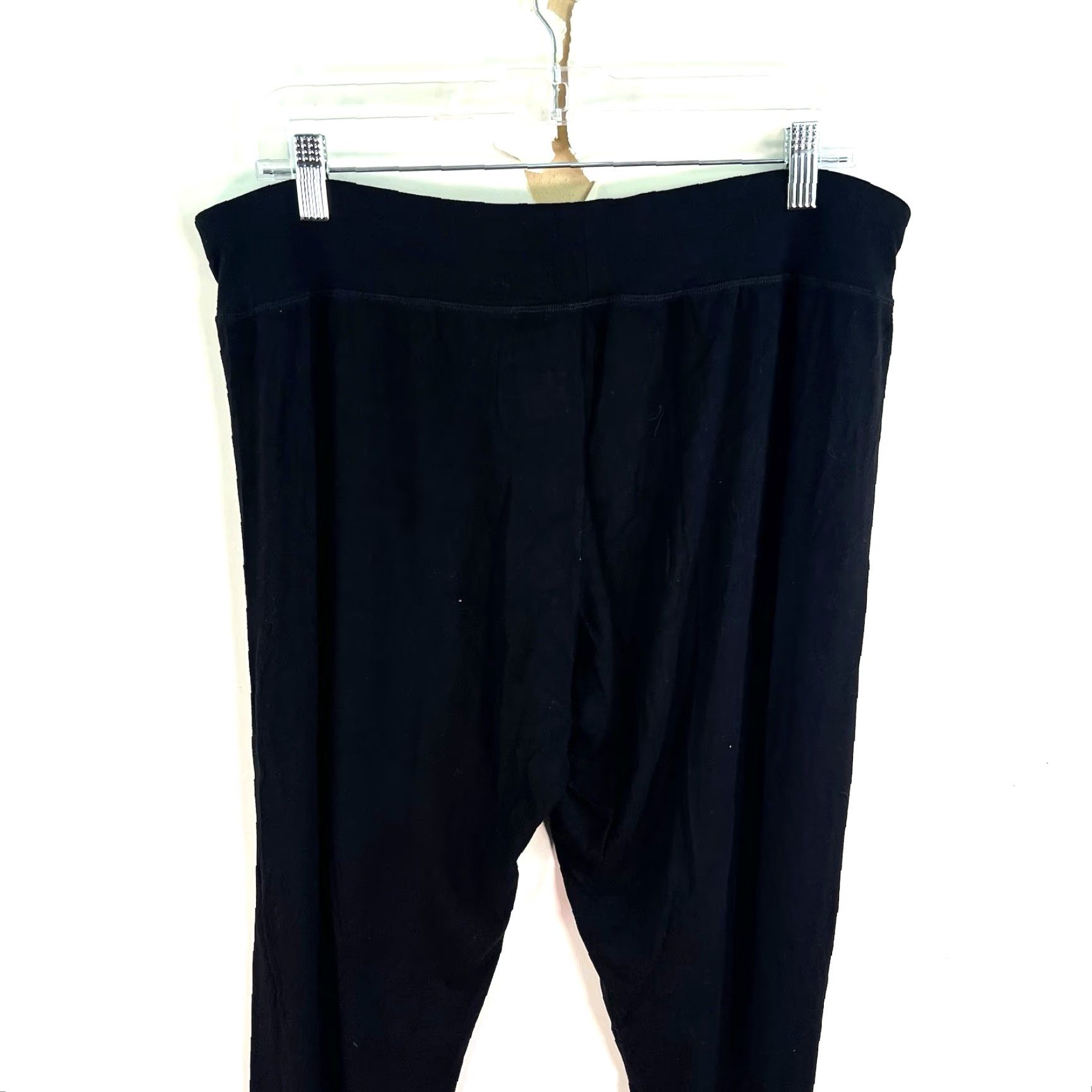 Vera Wang Vera Wang Activewear Ankle Leggings Womens Size L Black Mid Rise Tapered Pants Comfort Travel Workwear Size 36" / US 14 / IT 50 - 4 Thumbnail