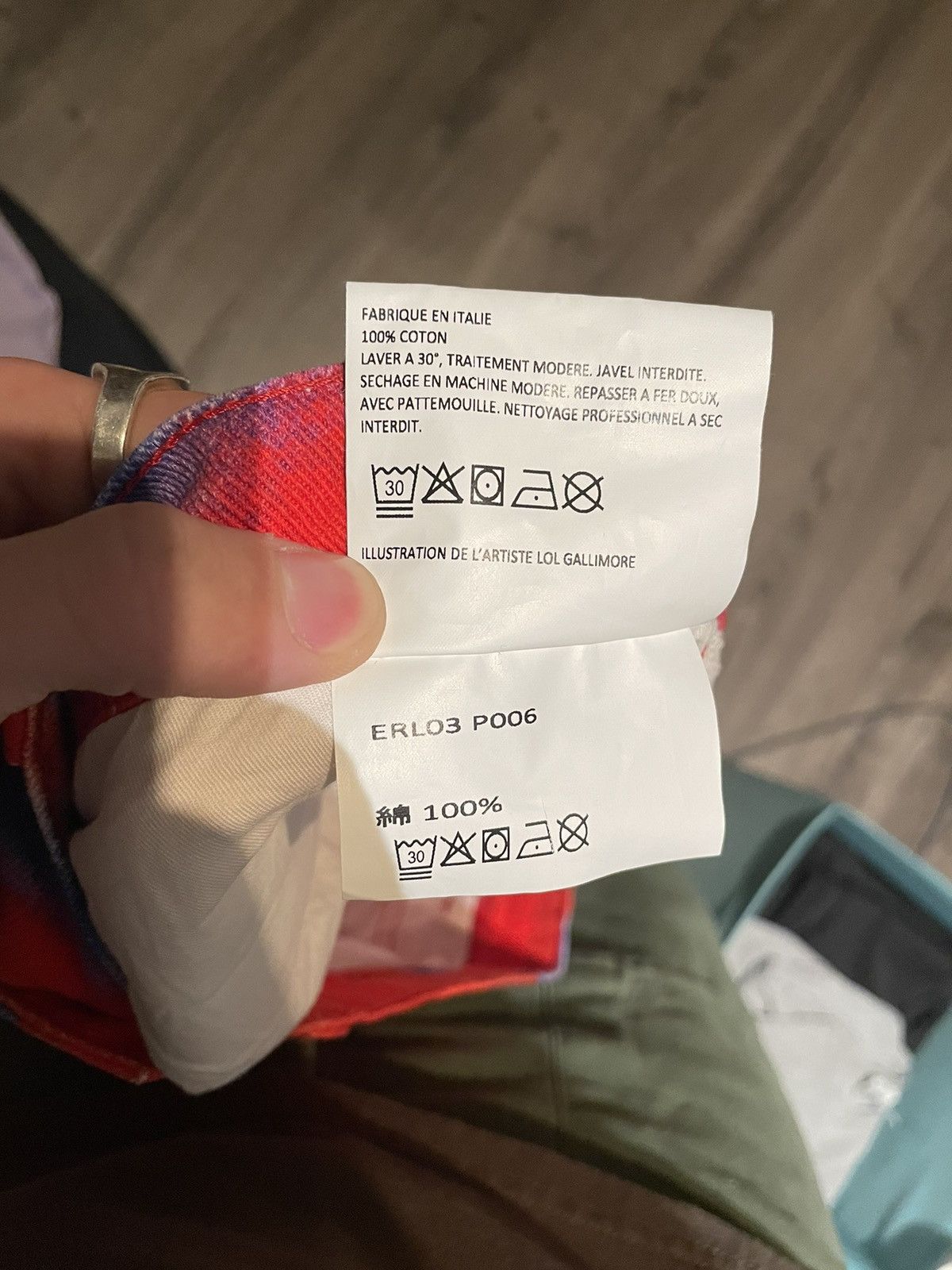 ERL Red & Blue Graphic Jeans Size US 30 / EU 46 - 8 Thumbnail