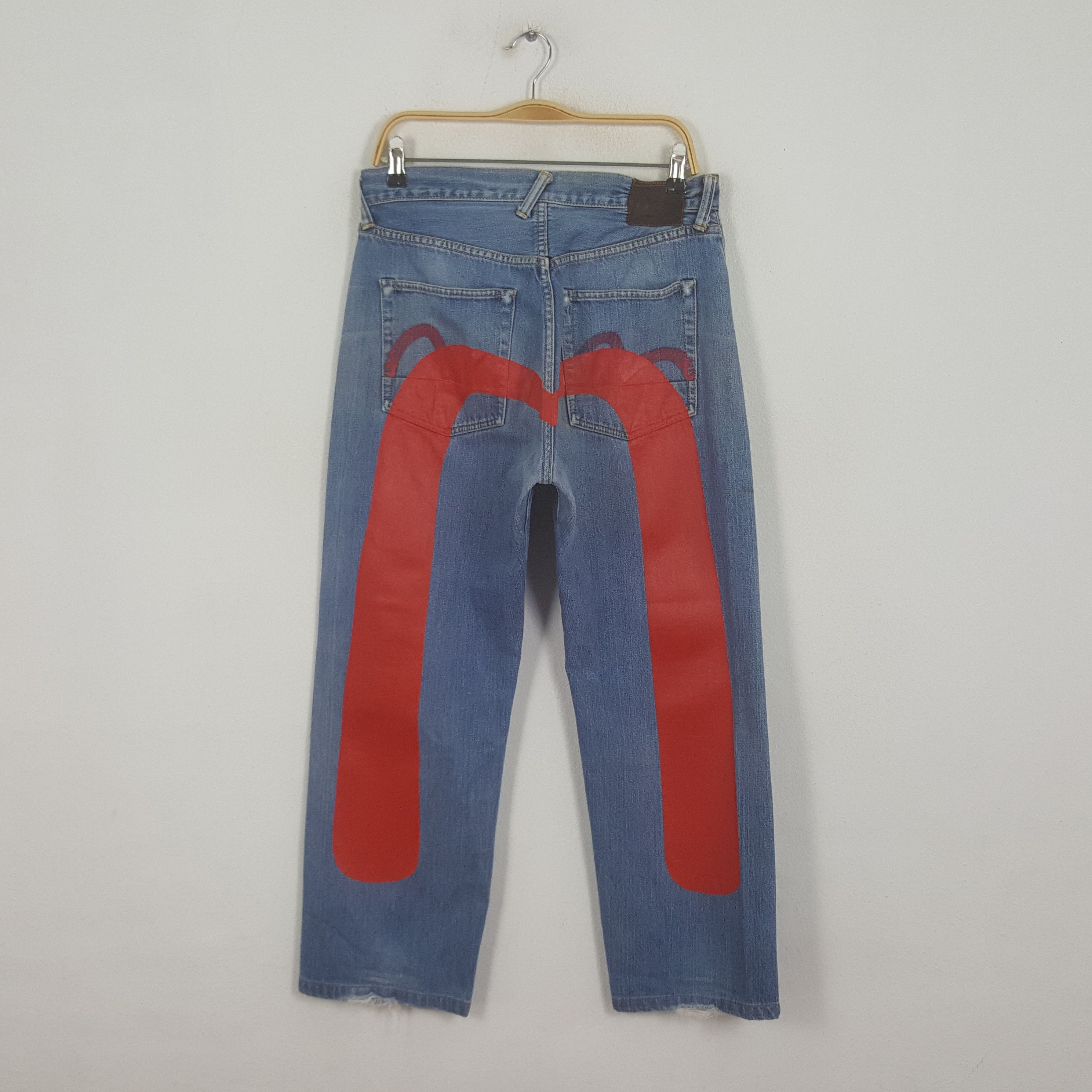 Evisu Vintage Evisu Japanese Brand Daicock Custom Art Denim Jeans Size US 31 - 1 Thumbnail