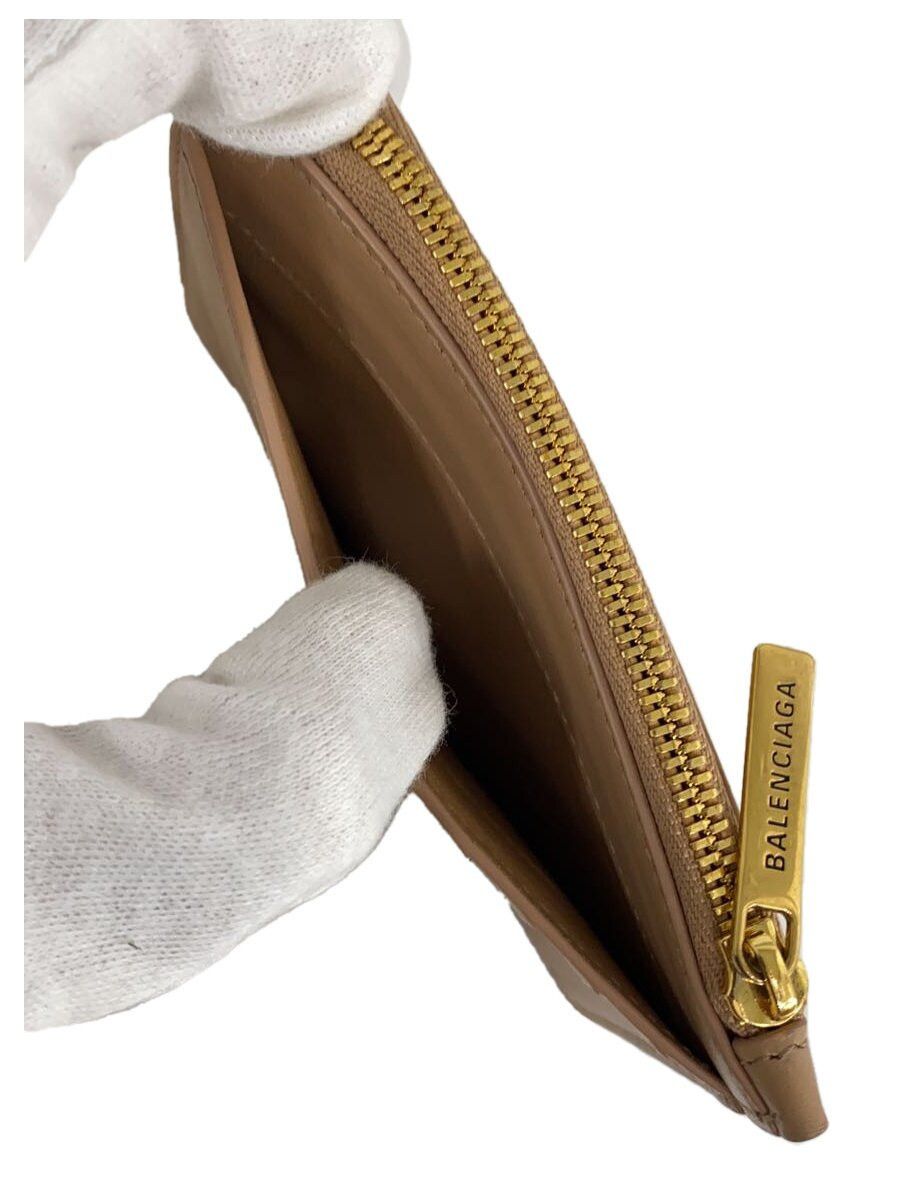 Balenciaga Balenciaga Leather Coin Case Beige Size ONE SIZE - 5 Thumbnail