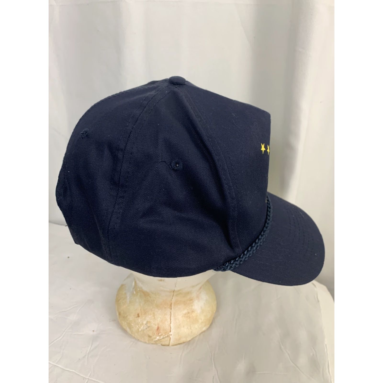 Vintage VINTAGE Heaners Alaska Snapback Hat Navy Blue Stars Adjustable Size ONE SIZE - 6 Thumbnail