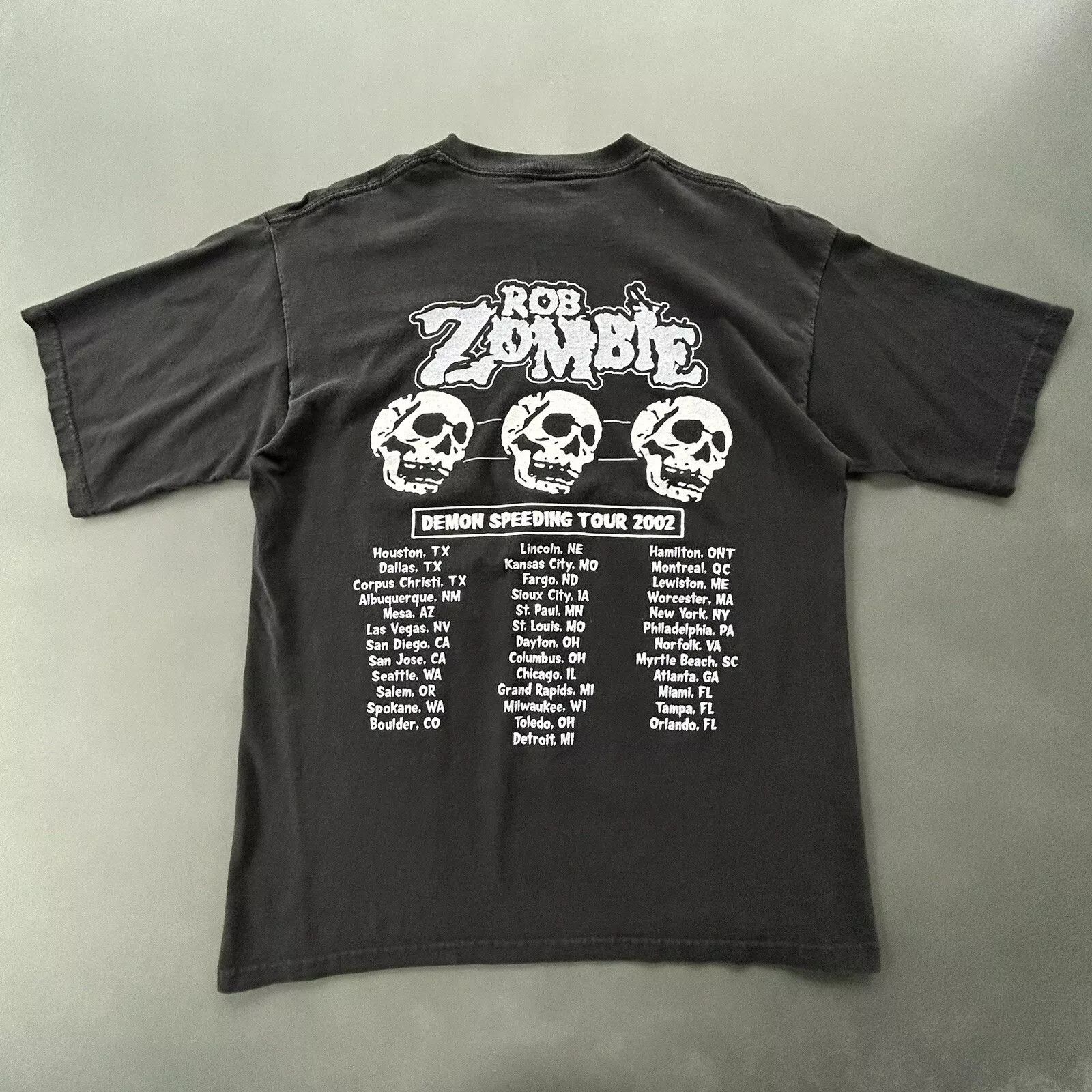 Vintage Vintage 2002 ROB ZOMBIE Demon Speeding Tour Size US XL / EU 56 / 4 - 2 Thumbnail
