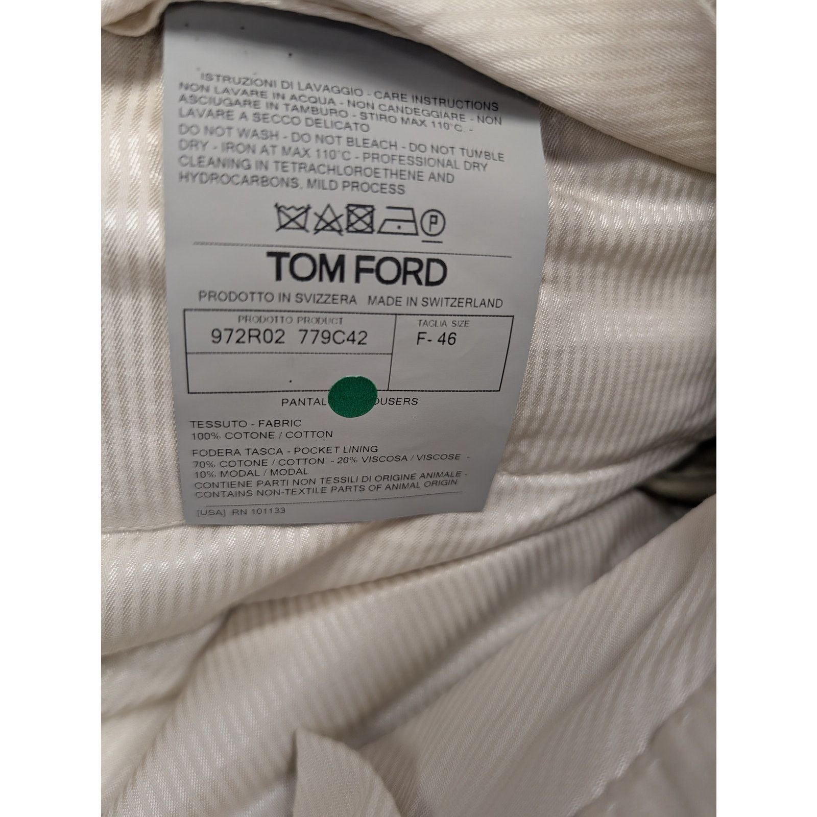 Tom Ford o1rshd1 Classic Pants in Beige Size US 30 / EU 46 - 15 Thumbnail