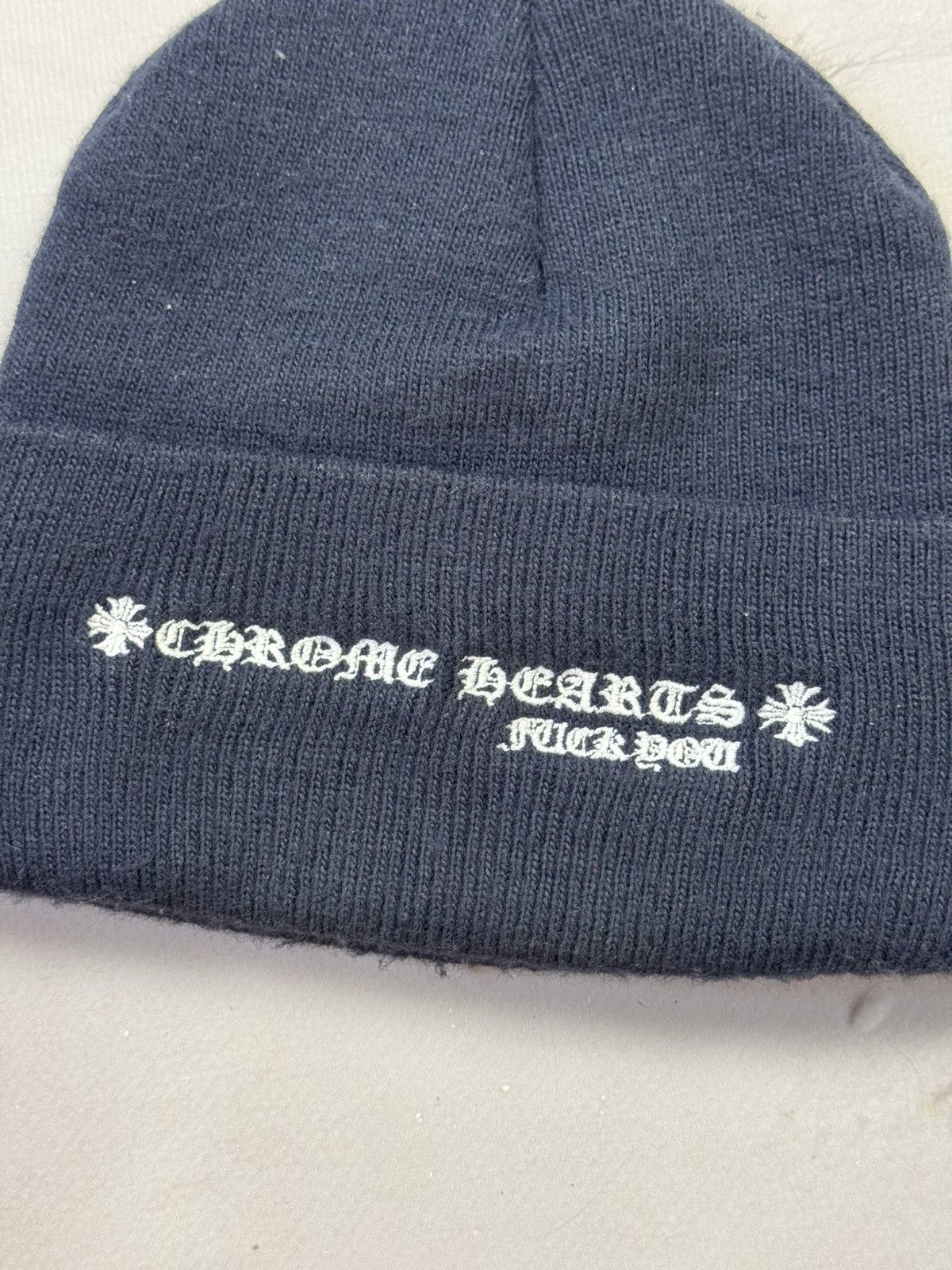 Chrome Hearts Chrome Hearts CH Plus/Fuck You Beanie Size ONE SIZE - 5 Thumbnail