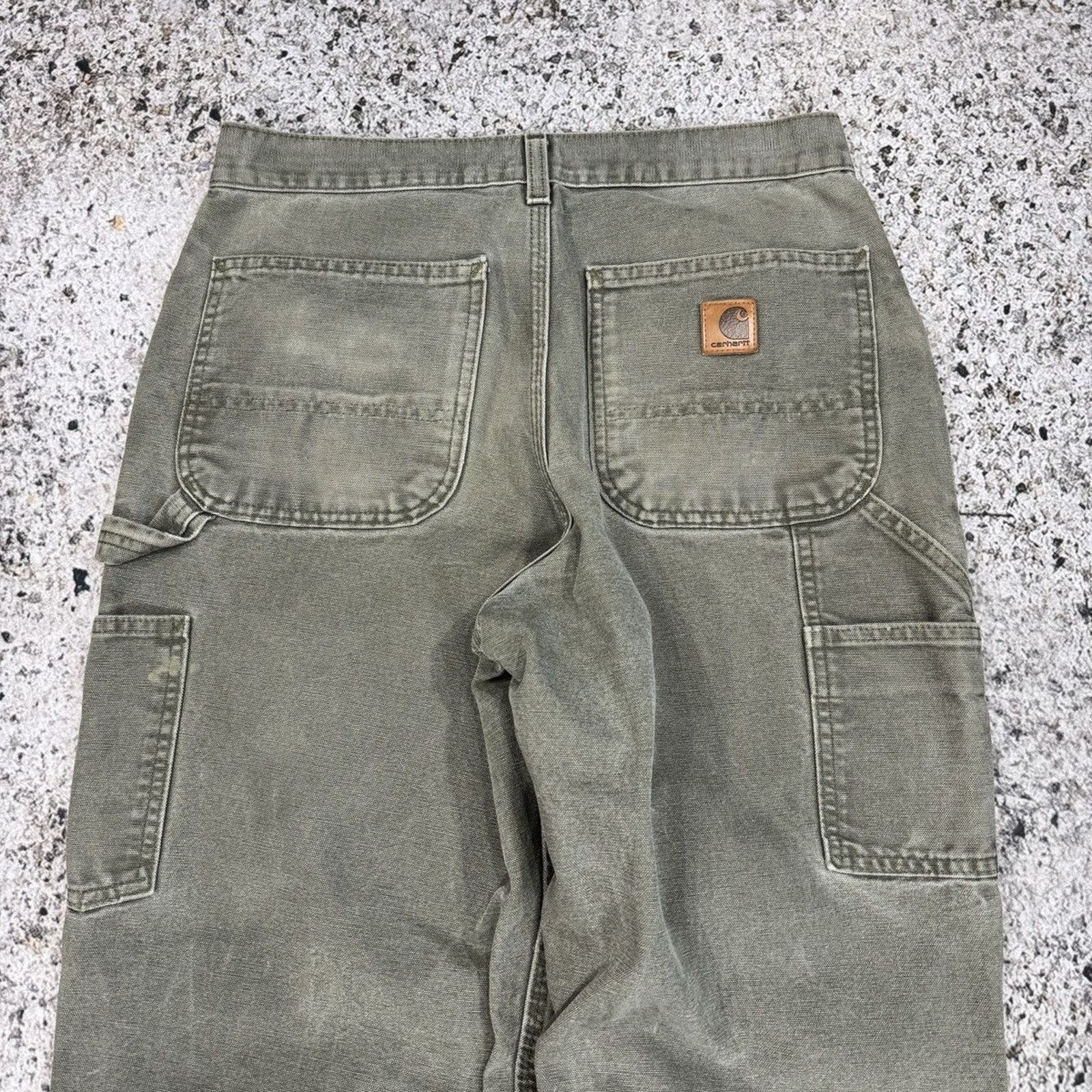 Vintage Thrashed Faded Distressed Carhartt Pants ERD Grunge Chrome Size US 29 - 5 Thumbnail