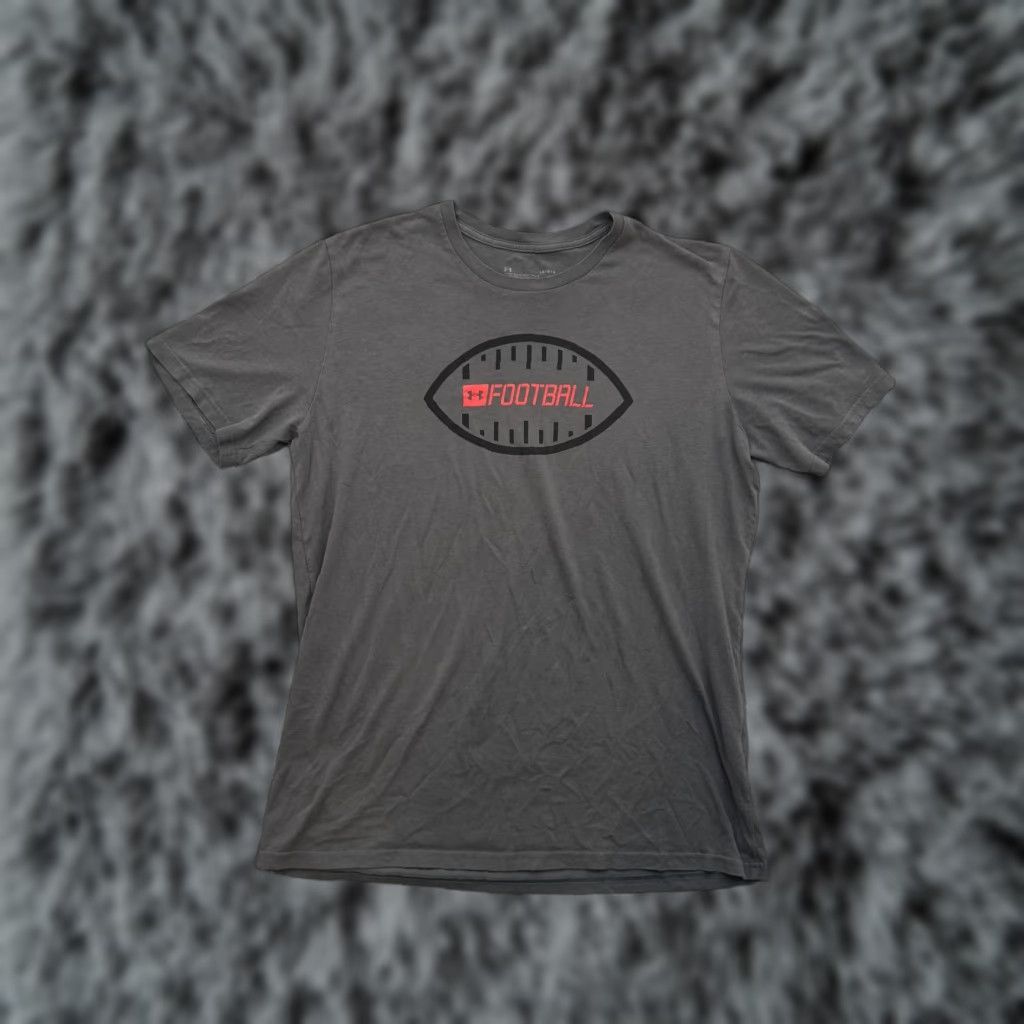 Under Armour Under Armour Shirt Mens L Football Short Sleeve Tee Gray Crew Neck Short Sleeve Performance/Activity: Football Size US L / EU 52-54 / 3 - 1 Thumbnail