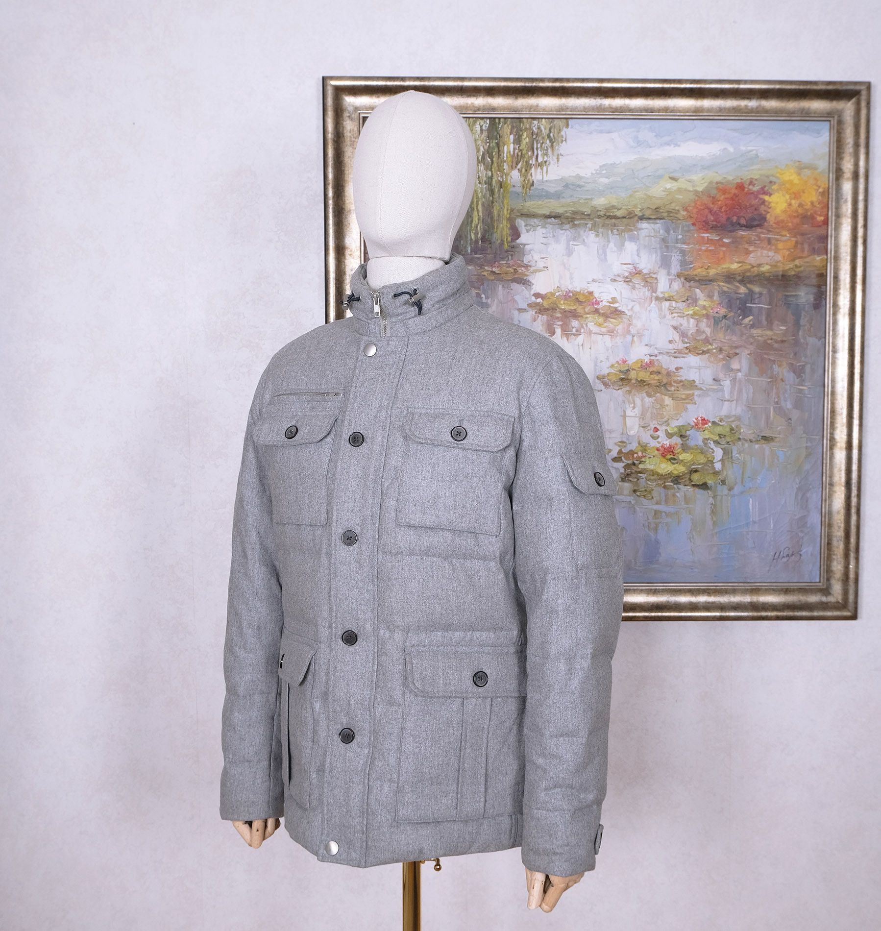 Suitsupply Suitsupply, grey wool down jacket, size 40UK, Orlando model Size US M / EU 48-50 / 2 - 3 Thumbnail