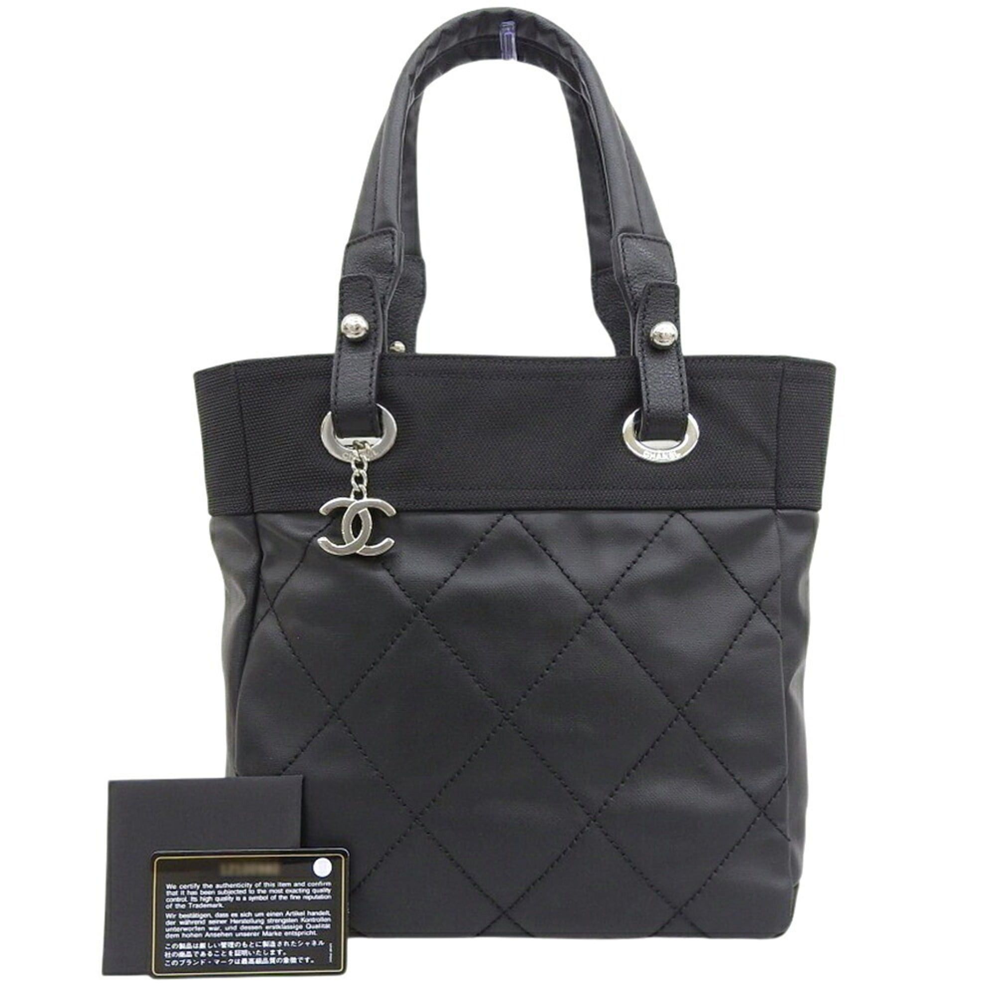 Chanel Like new CHANEL Paris-Biarritz PM A34208 with seal, 1 hand tote bag, coated canvas, black Size ONE SIZE - 1 Thumbnail