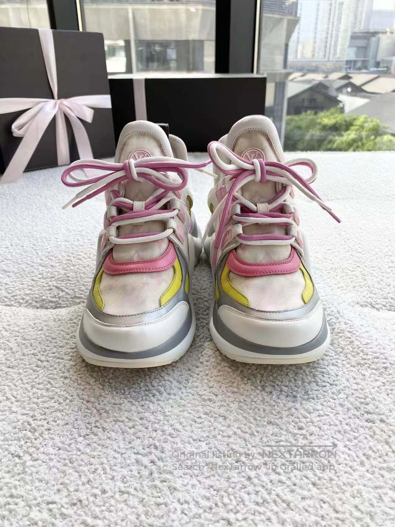 Louis Vuitton Louis Vuitton Presbyterian logo arch bridge sneakers| Size US 6 / IT 36 - 2 Thumbnail