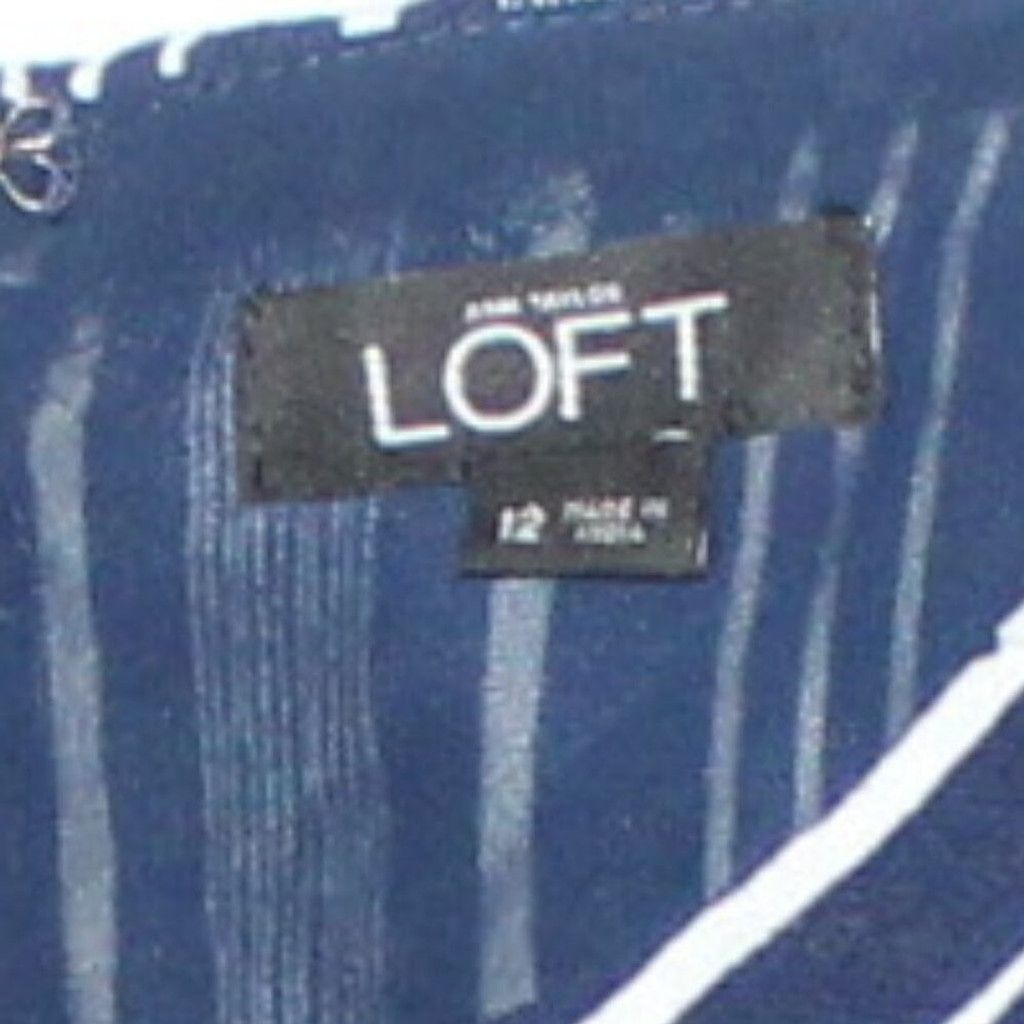 Loft LOFT Navy & White Striped Shortie Romper Size 34" / US 12 / IT 48 - 7 Thumbnail
