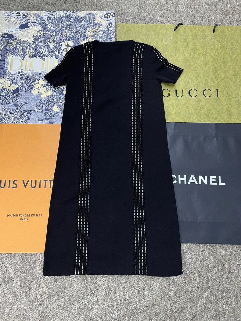 Chanel chanel Black striped dress Size XXS / US 00 / IT 34 - 3 Thumbnail