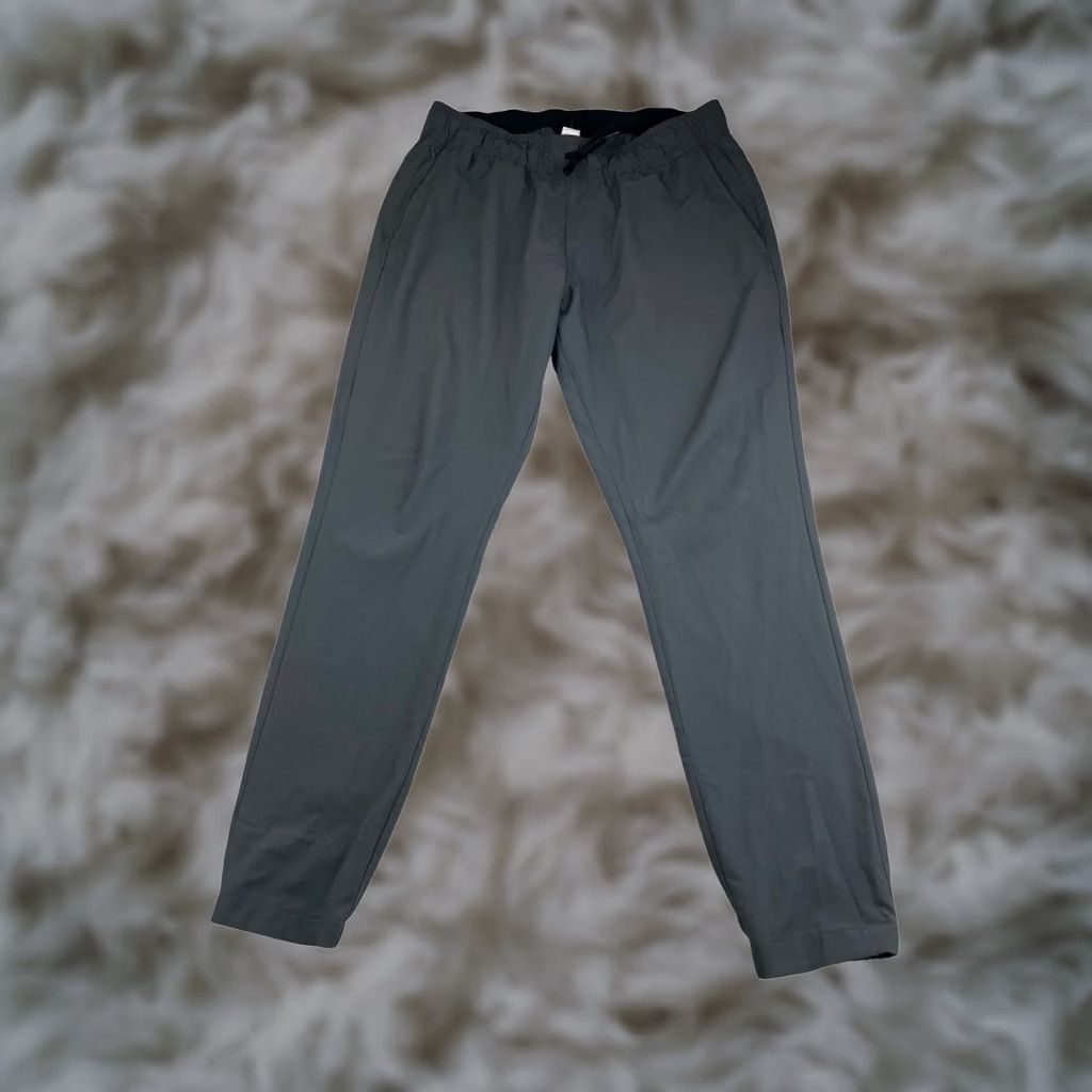 TravisMathew Travis Mathew Men's Workout Track Pants Drawstring Stretch Waist Gray Large Size US 33 - 1 Thumbnail