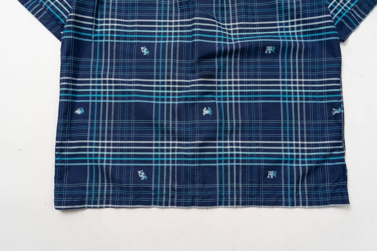 Paul Smith 🔵PAUL SMITH JEANS Vintage Short Sleeve Zodiac Cotton Shirt Size US XL / EU 56 / 4 - 11 Thumbnail