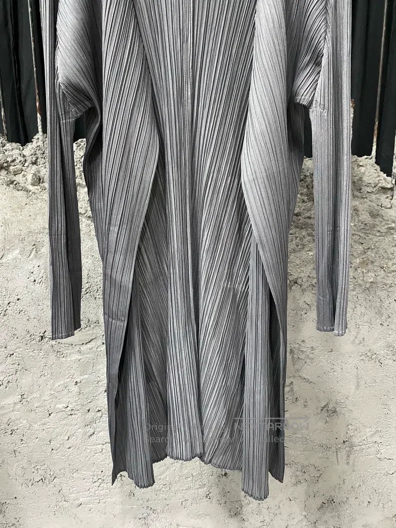 Issey Miyake Issey Miyake Gray Long Coat Size M / US 6-8 / IT 42-44 - 4 Thumbnail