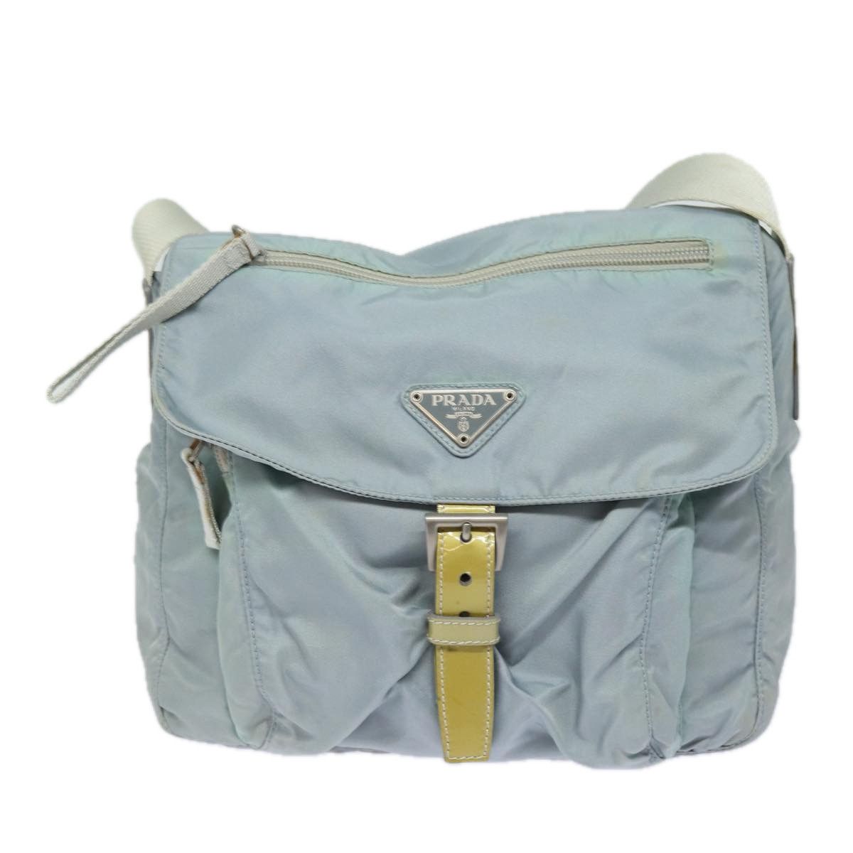 Blue Synthetic Shoulder Bag (Pre-Owned)