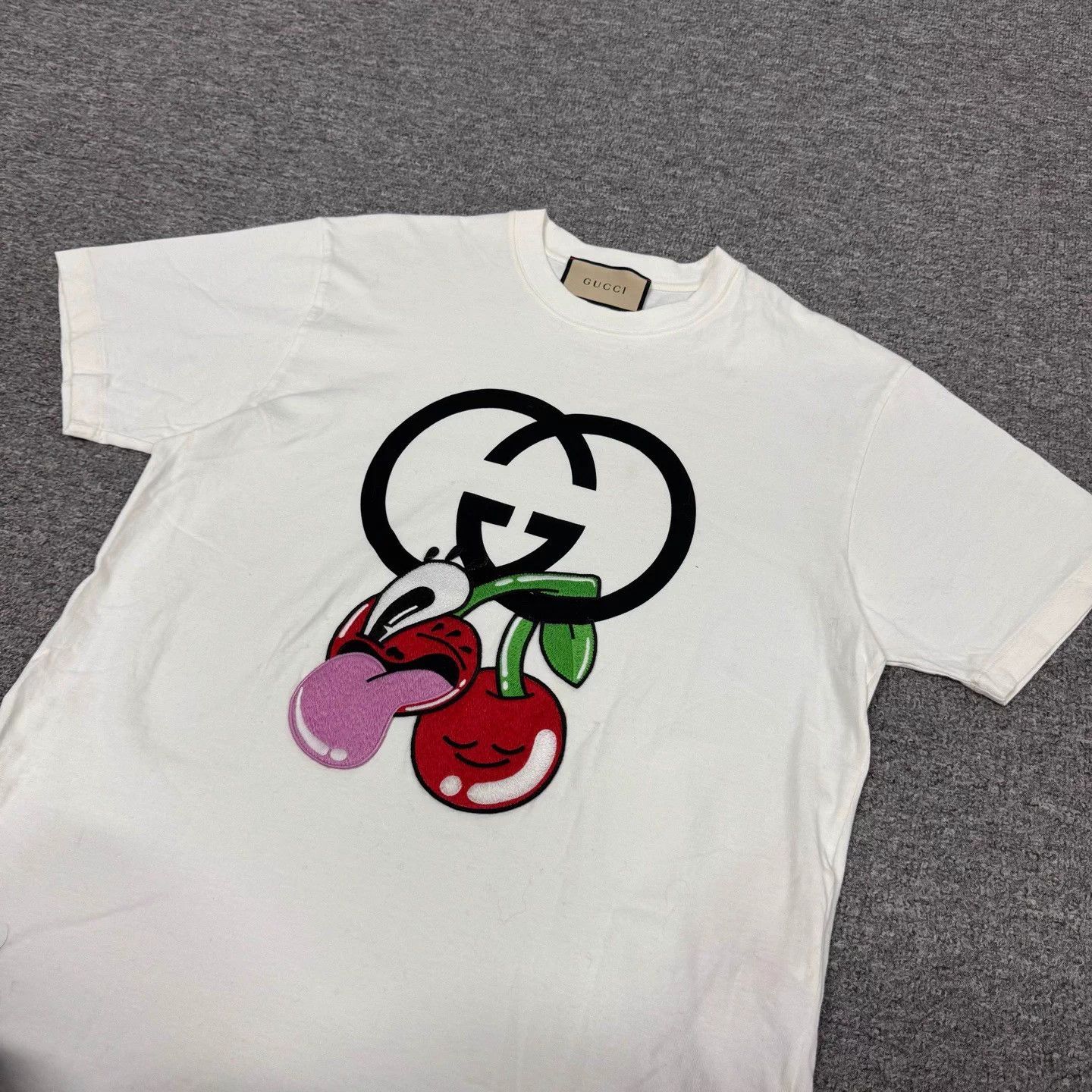 Gucci Gucci Cherry Double G SS T-Shirt XS 99 New Size US XS / EU 42 / 0 - 3 Thumbnail