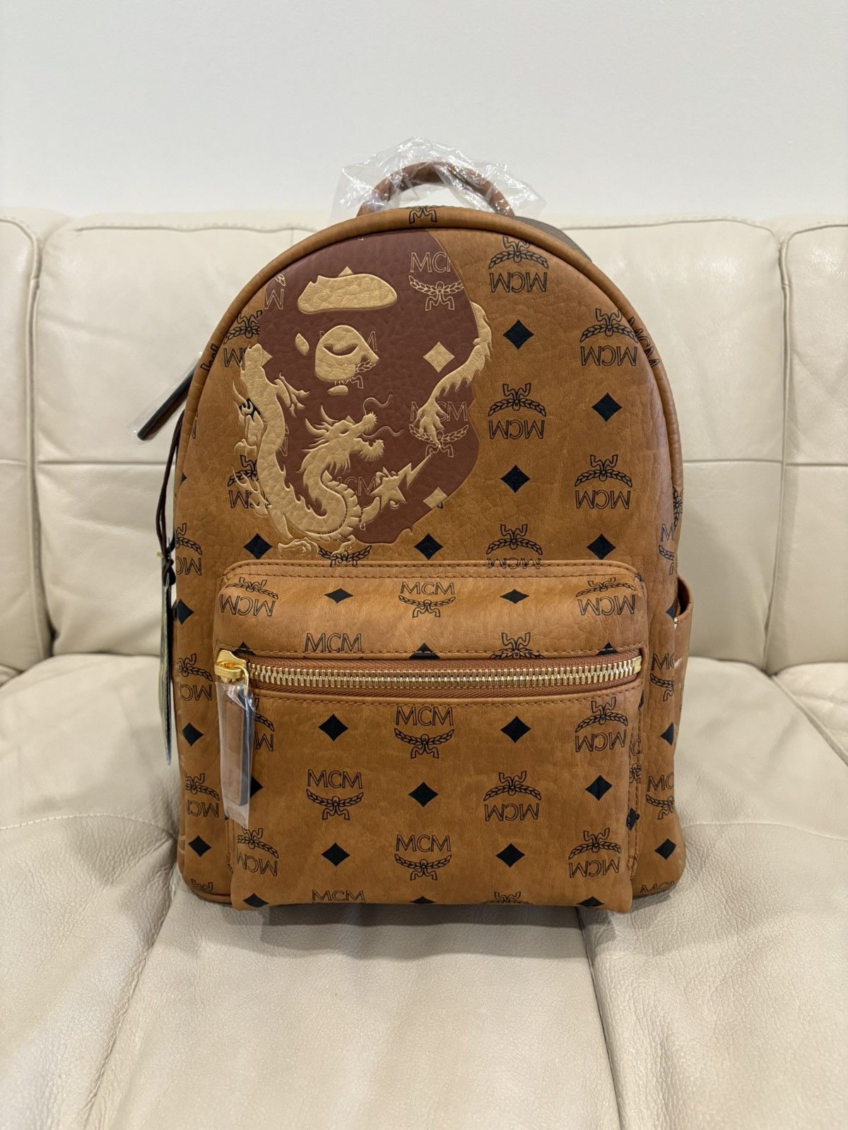 Bag Mcm Collab MCM Loveless Collaboration Leather Rucksack