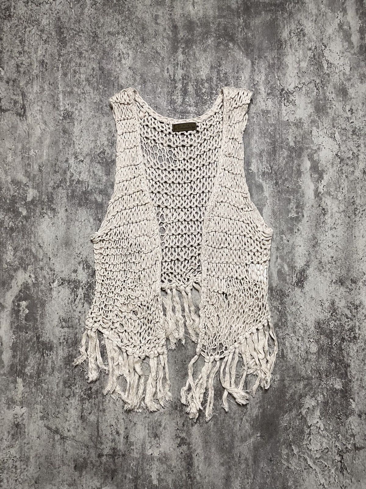 If Six Was Nine × KMRii × Le Grande Bleu (L.G.B.) 00s GOA Fish Net Knit Vest ifsixwasnine lgb kmrii style Size US S / EU 44-46 / 1 - 3 Thumbnail