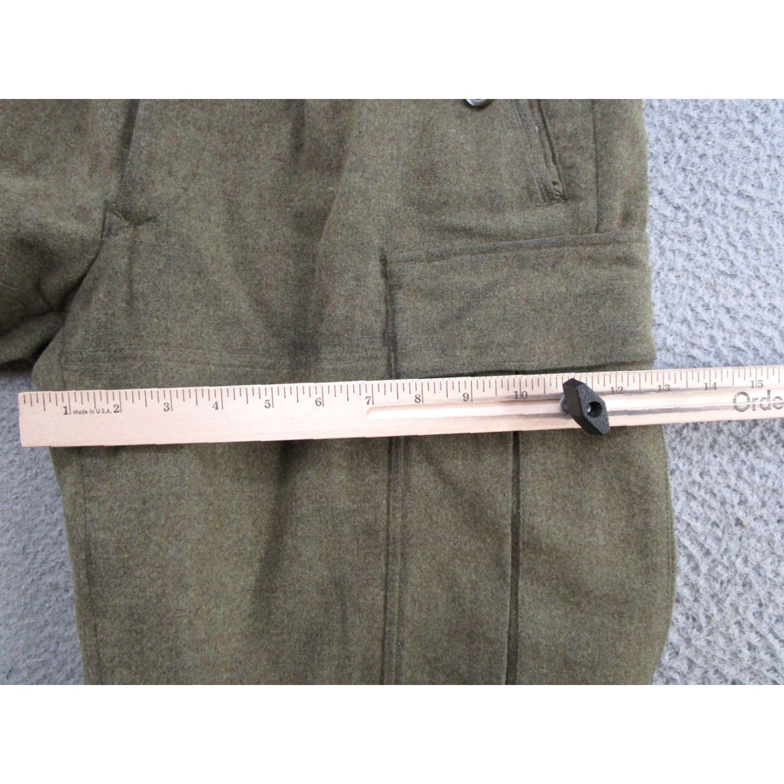 Vintage VINTAGE Wool Cargo Pants Mens 32x29 GD Bucking Alsfeld 1950s Green Military/Landgirl Baggy 1950s Mens Size US 32 / EU 48 - 7 Thumbnail