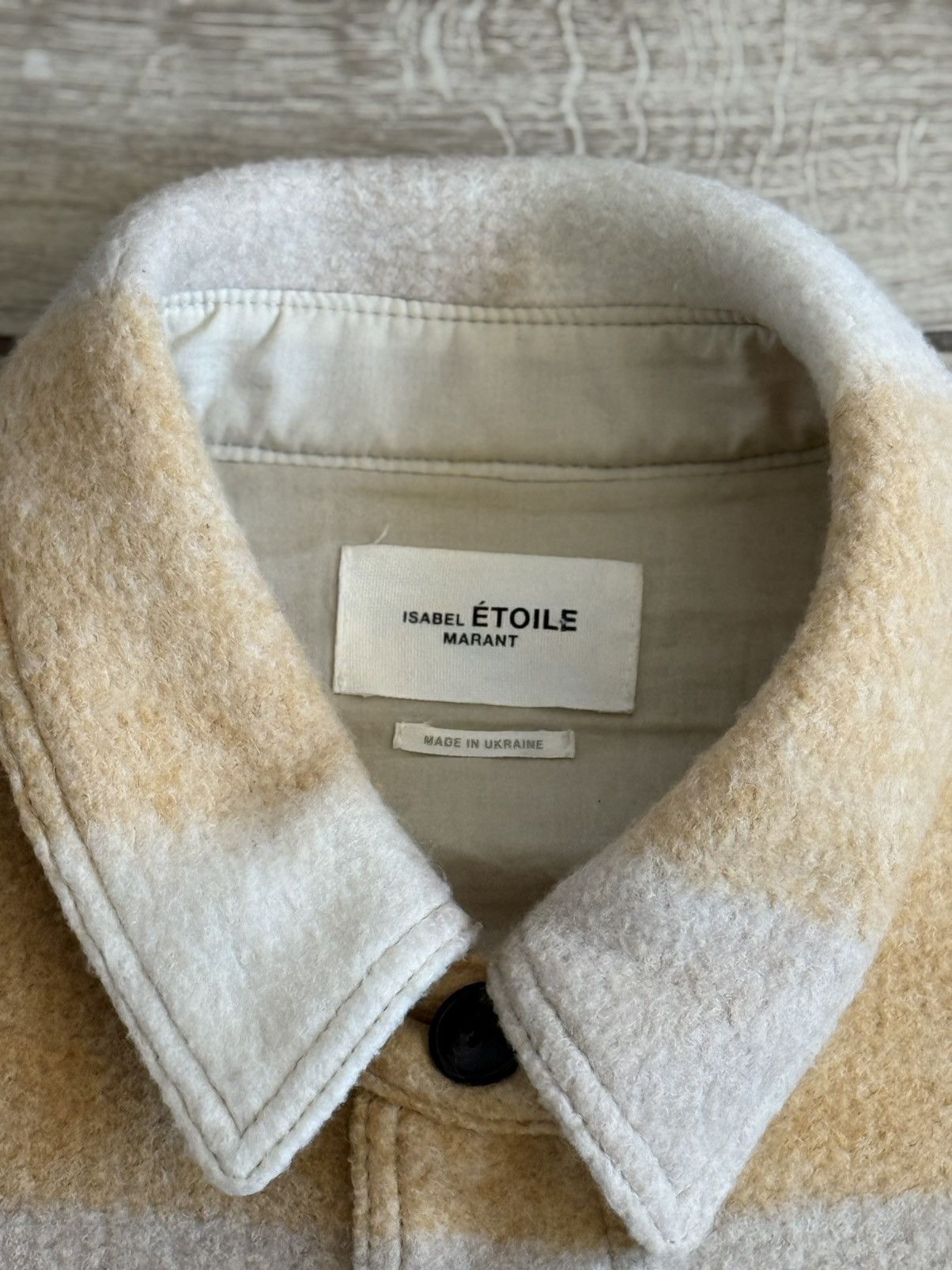 Isabel Marant Etoile Isabel Marant Haveli Jacket Coat Wool Yellow Checked size 36 Size S / US 4 / IT 40 - 5 Thumbnail
