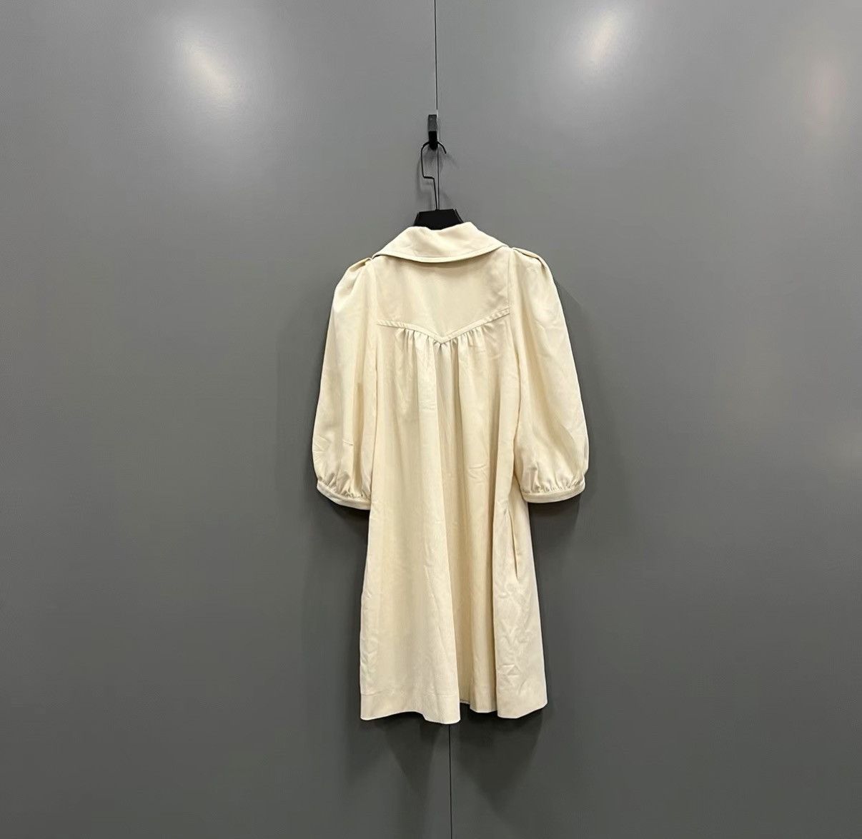 See by Chloe See By Chloe beige tie-waist three-quarter sleeve dress J41 Size XS / US 0-2 / IT 36-38 - 2 Thumbnail
