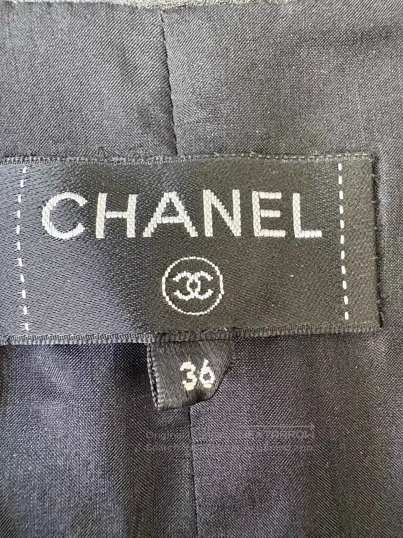 Chanel Chanel Black skirt pants with waist stitching velvet mater Size 24" / US 00 / IT 34 - 6 Thumbnail
