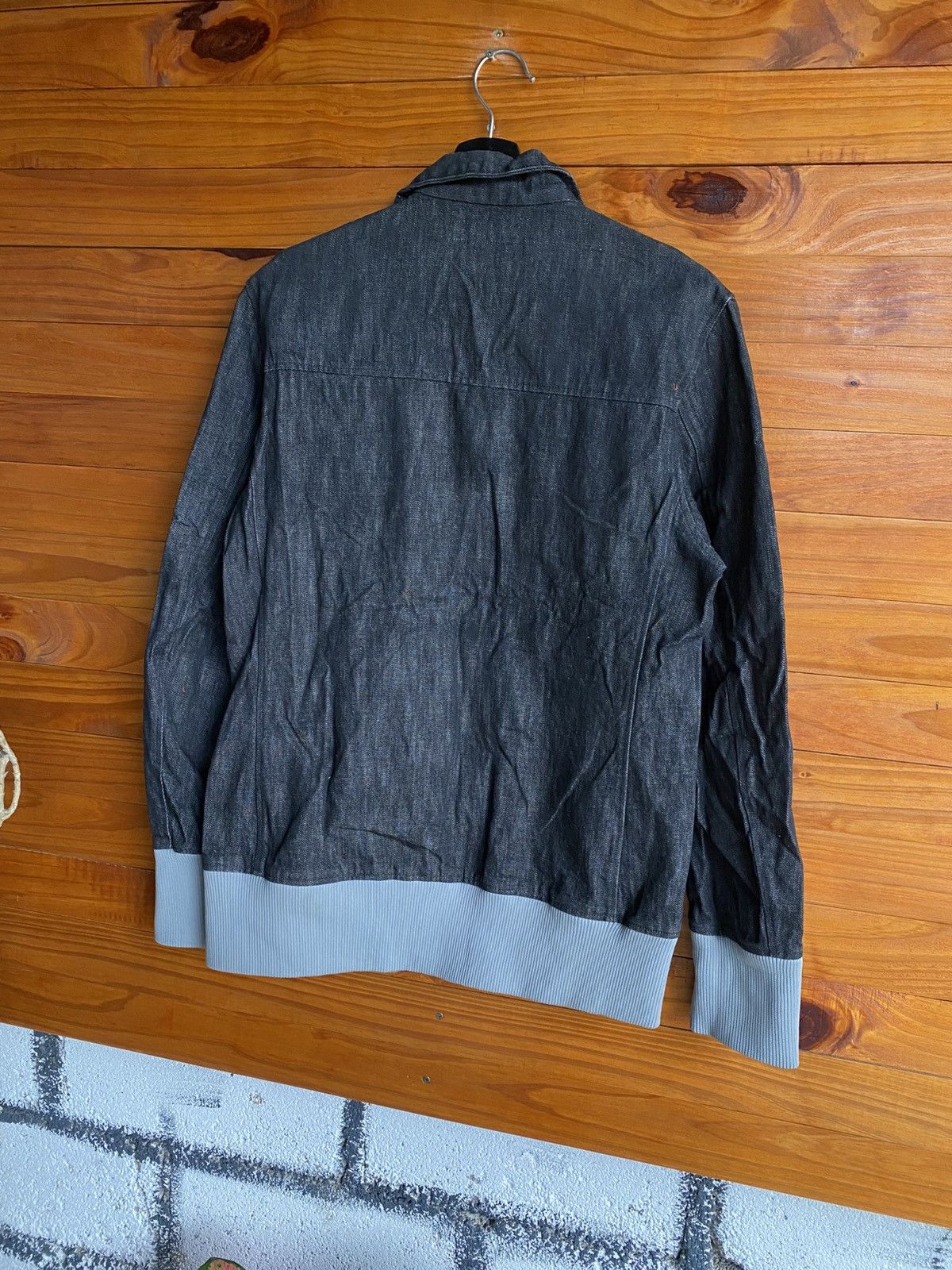 Vintage SKY-CONQUEROR Black Denim Bomber Jacket – Japanese