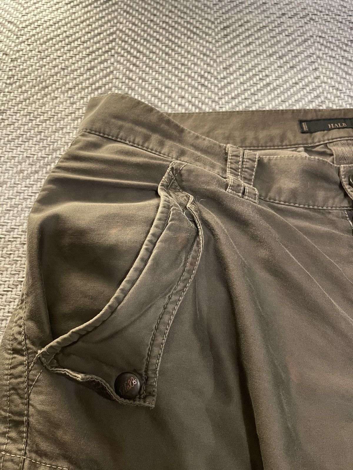 Japanese Brand × Tete Homme HALB MULTIPOCKET TACTICAL BONDAGE CARGO PANTS CASUAL PANTS Size US 32 / EU 48 - 6 Thumbnail