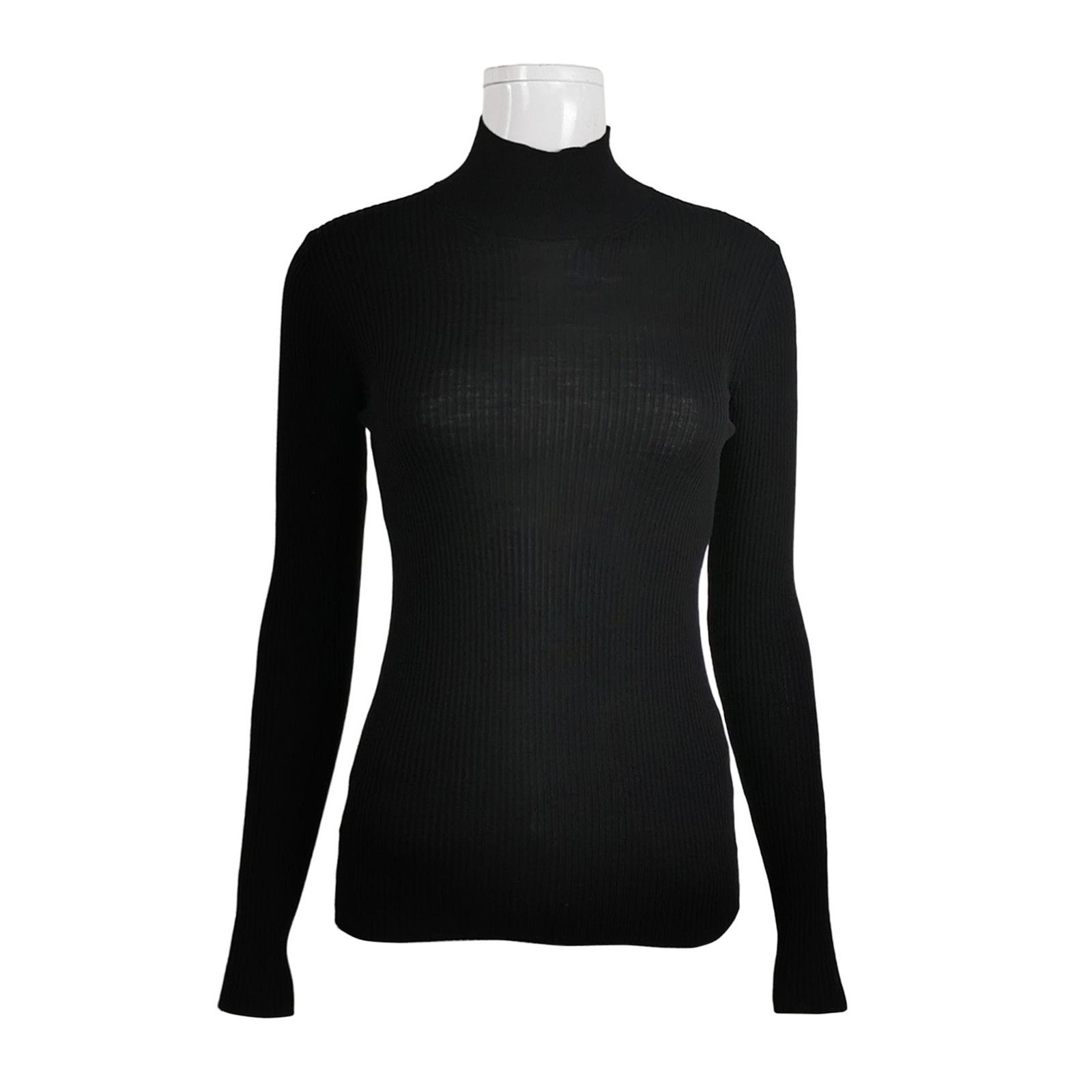 Prada Prada Black Ribbed Turtleneck Sweater Size 36 Size XS / US 0-2 / IT 36-38 - 1 Thumbnail