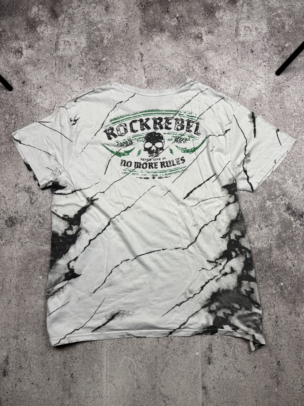 Affliction Vintage Affliction Style Rock Rebel Skull Y2K Band T Shirt Size US XXL / EU 58 / 5 - 5 Thumbnail
