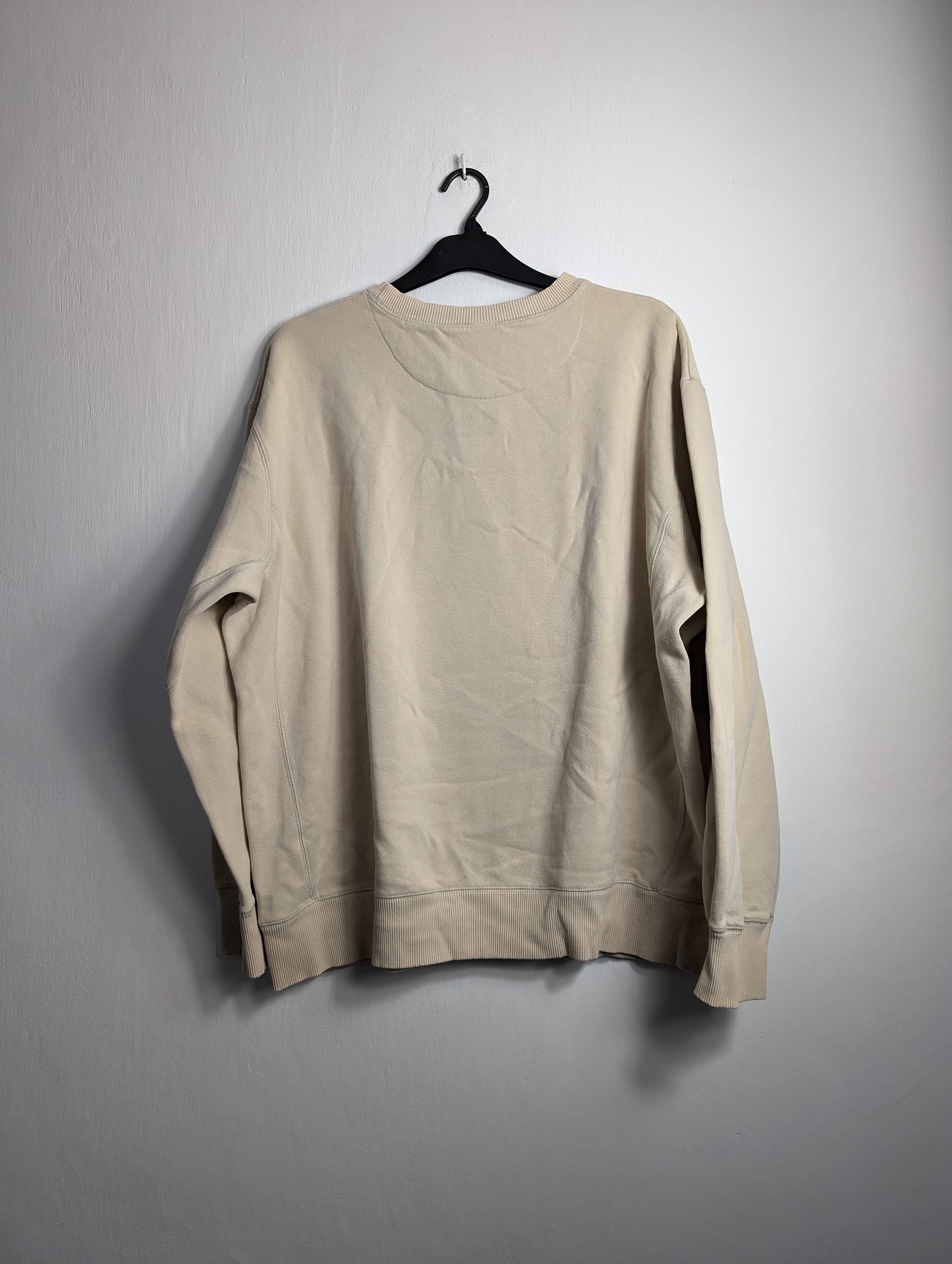 Nike × Vintage Vintage Nike Cream Sweatshirt 00s y2k retro Swoosh Size US XXL / EU 58 / 5 - 4 Thumbnail