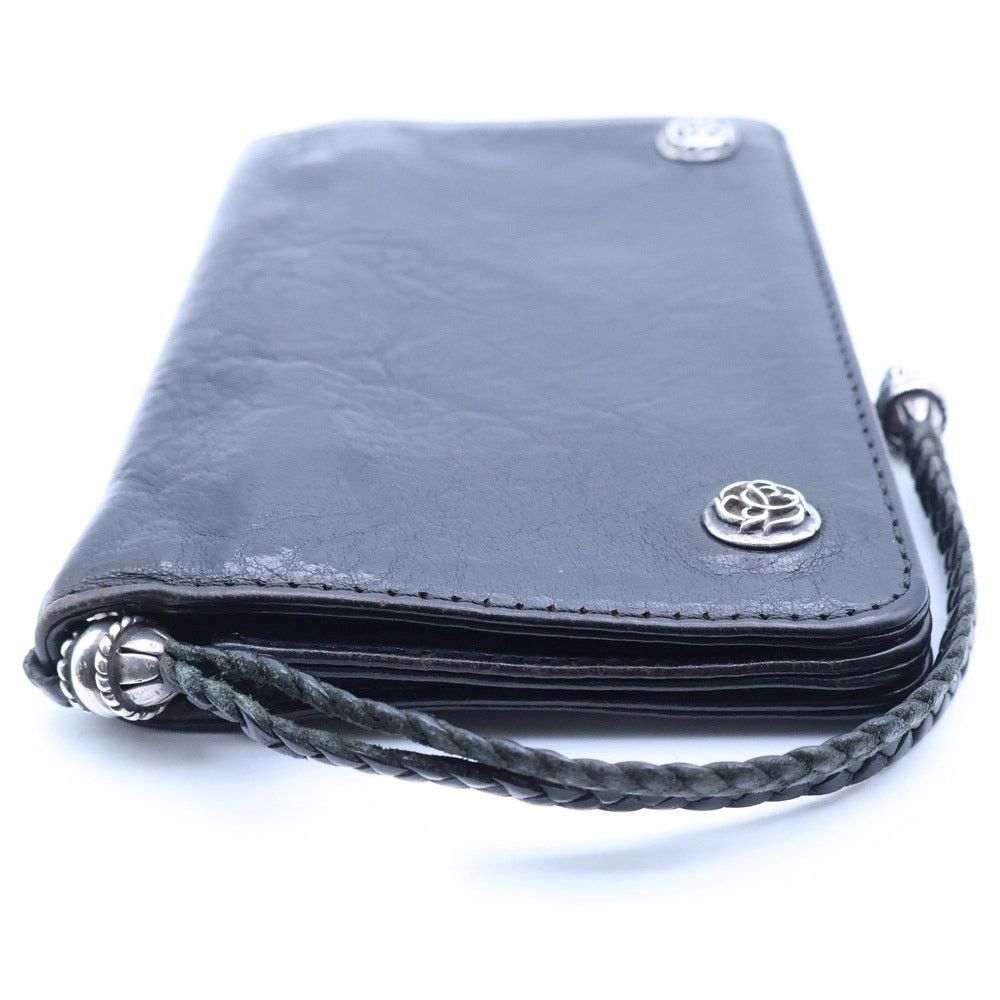 Chrome Hearts Chrome Hearts Floral Button Leather Wallet Size ONE SIZE - 3 Thumbnail