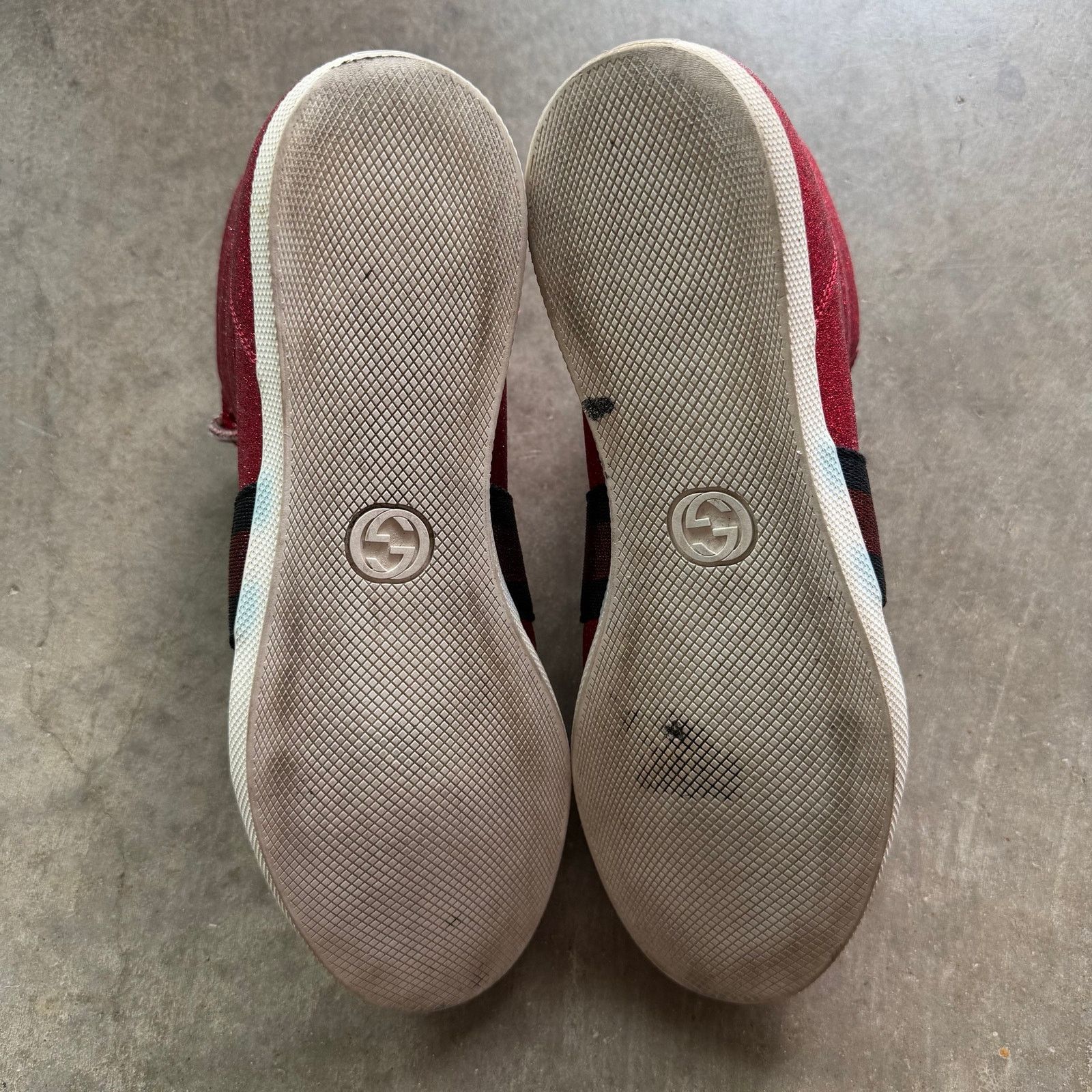 Gucci Gucci Ace High Glitter Red Size US 10 / EU 43 - 6 Thumbnail