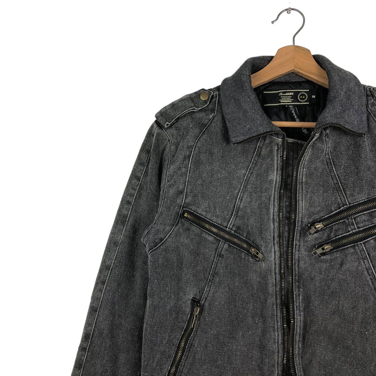 Hysteric Glamour 🔥VINTAGE BIKER JACKET BRTHBREATH MULTI ZIPPER POCKETS Size US M / EU 48-50 / 2 - 9 Thumbnail